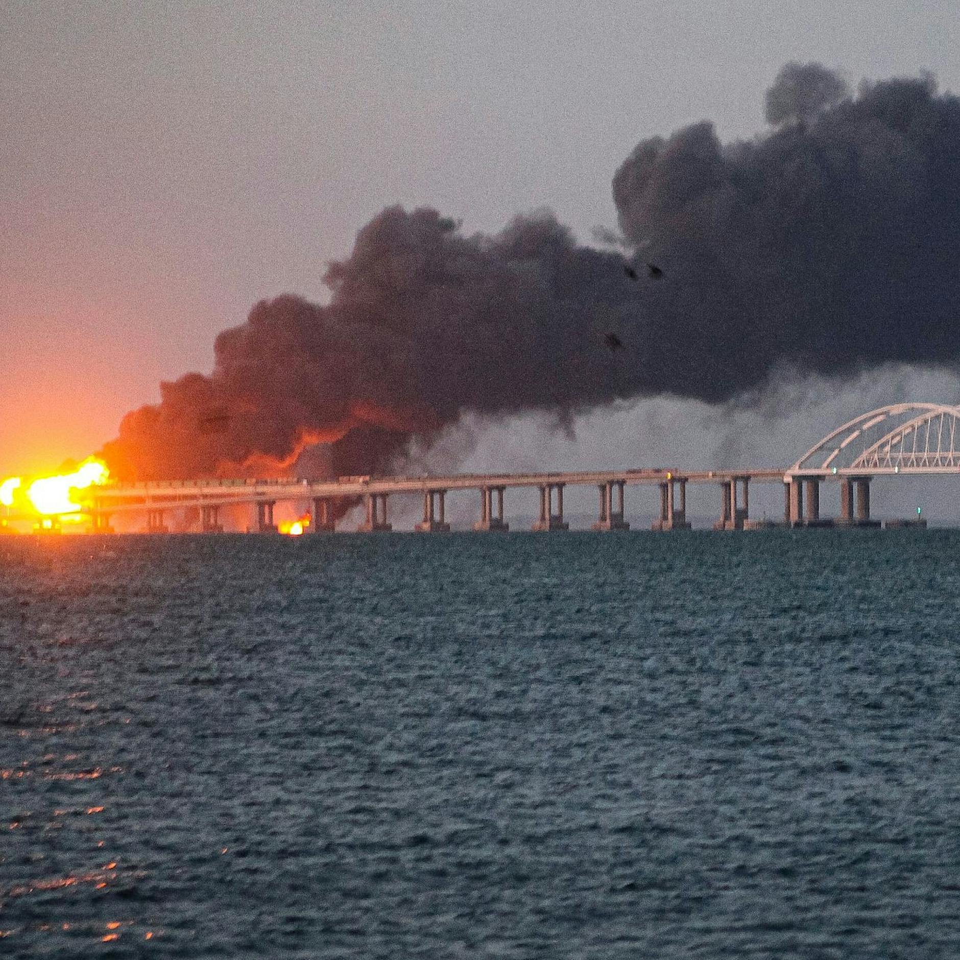 Russland meldet Festnahmen wegen Explosion auf Krim-Brücke