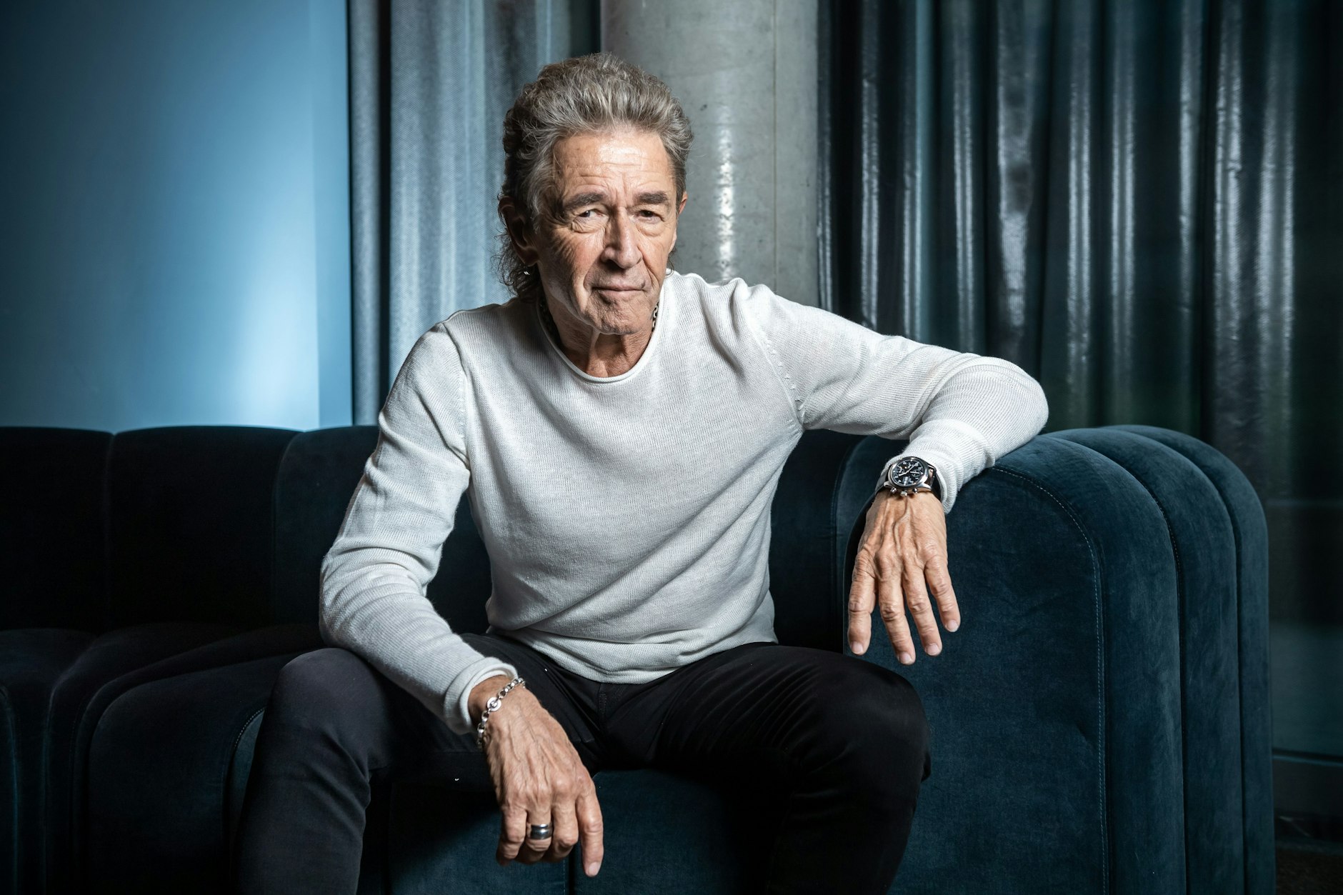 Peter Maffey in den Berliner Räumlichkeiten seiner Plattenfirma