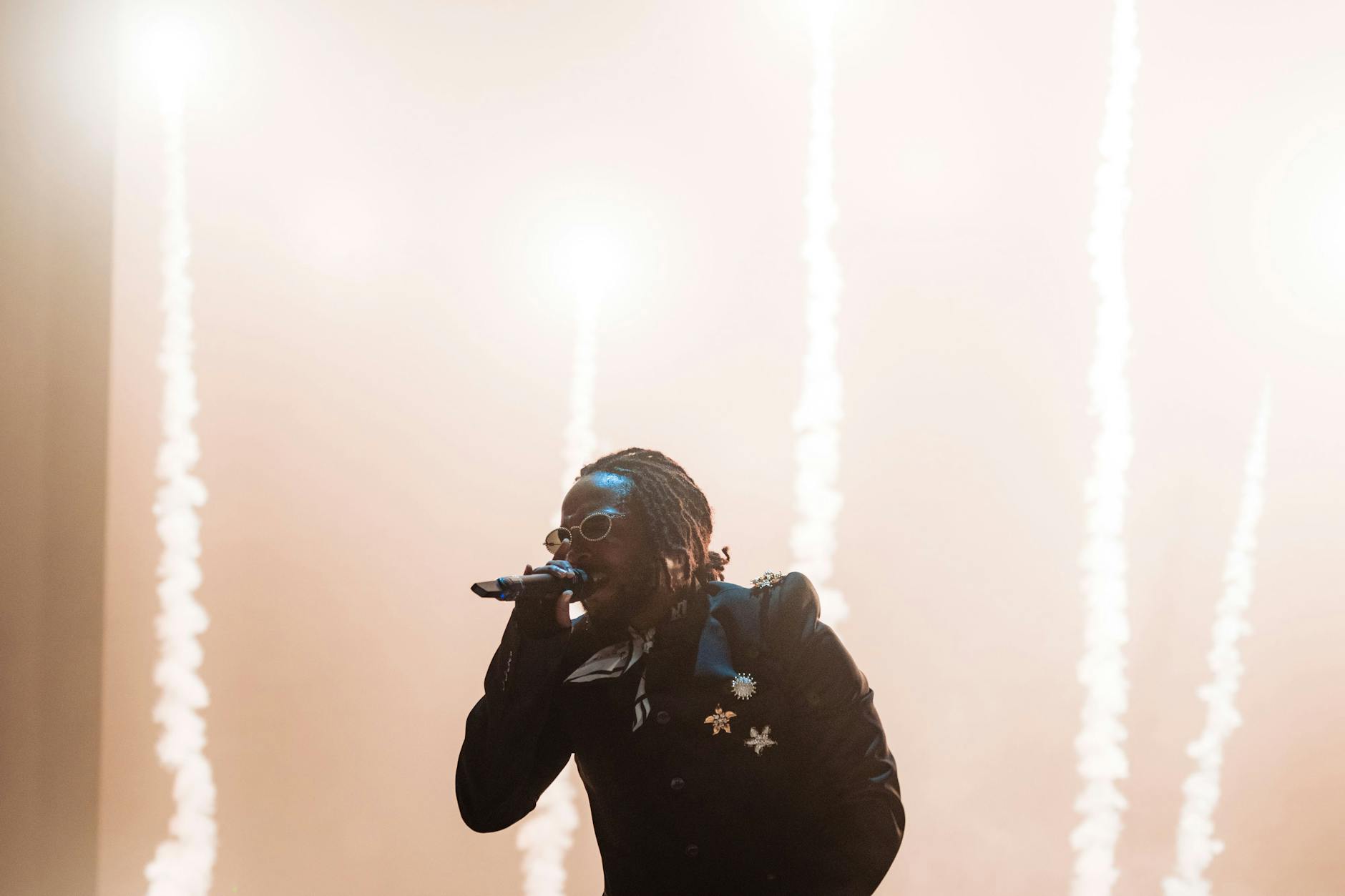 Kendrick Lamar während des Konzerts in der Mercedes-Benz-Arena in Berlin