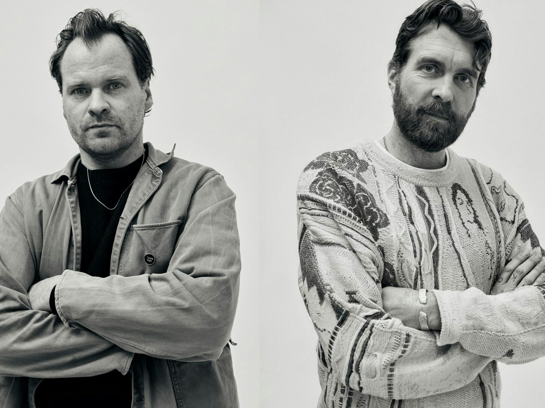 Von links: Brian SS Jensen und Karl-Oskar Olsen, Mitbegründer und Köpfe hinter der dänischen Marke Wood Wood.&nbsp;