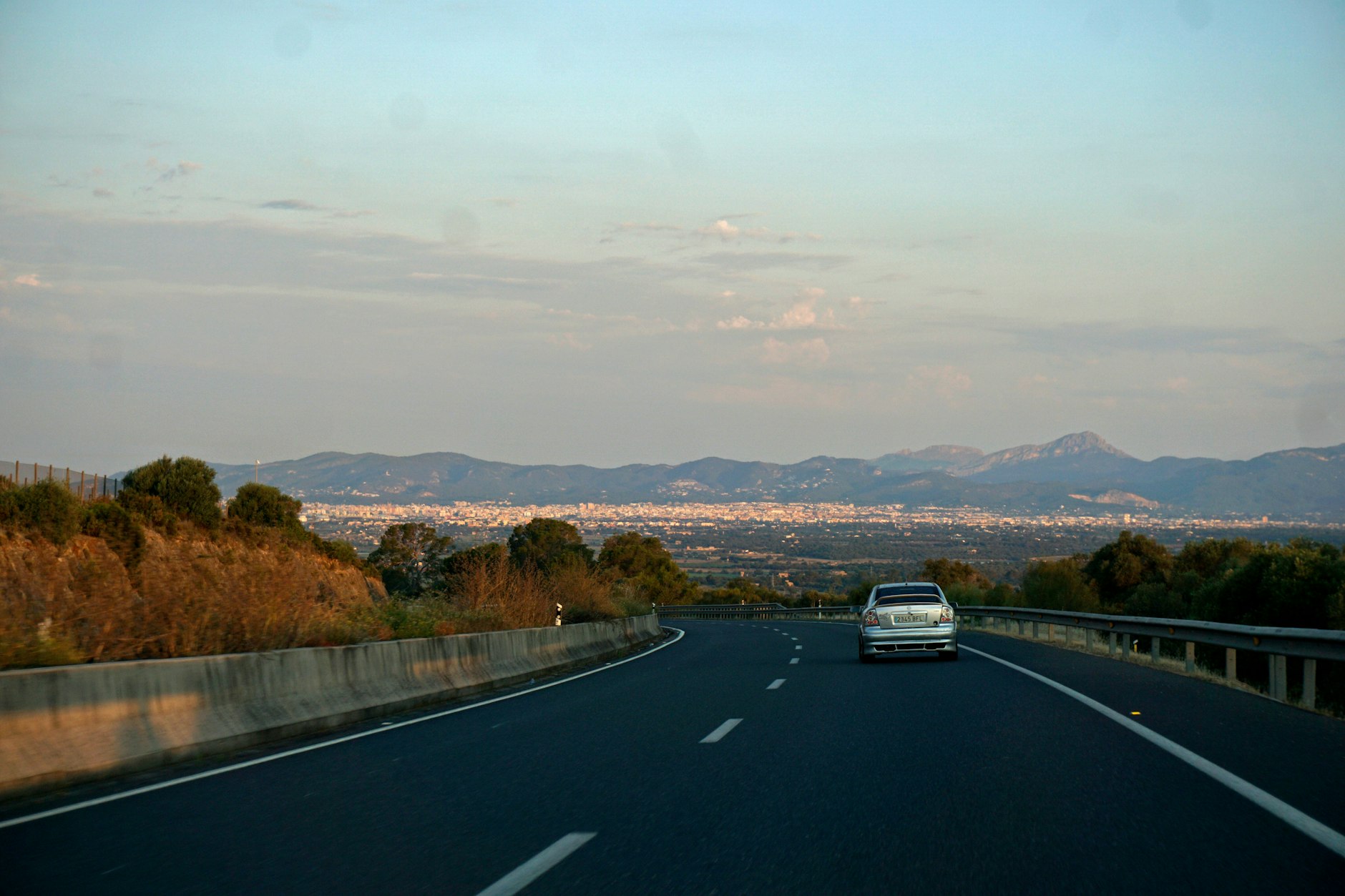 Eine Autobahn auf Mallorca.