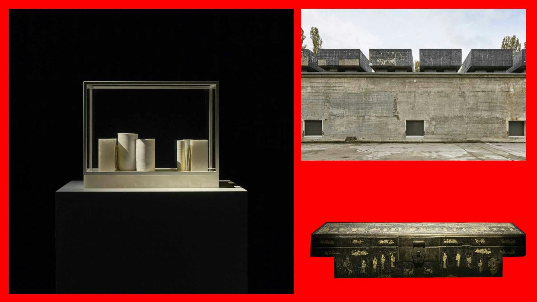 Edmund-de-Waal-Skulpturen (links) in der Feuerle Collection im Dialog mit Rilke – und uralten ostasiatischen Artefakten