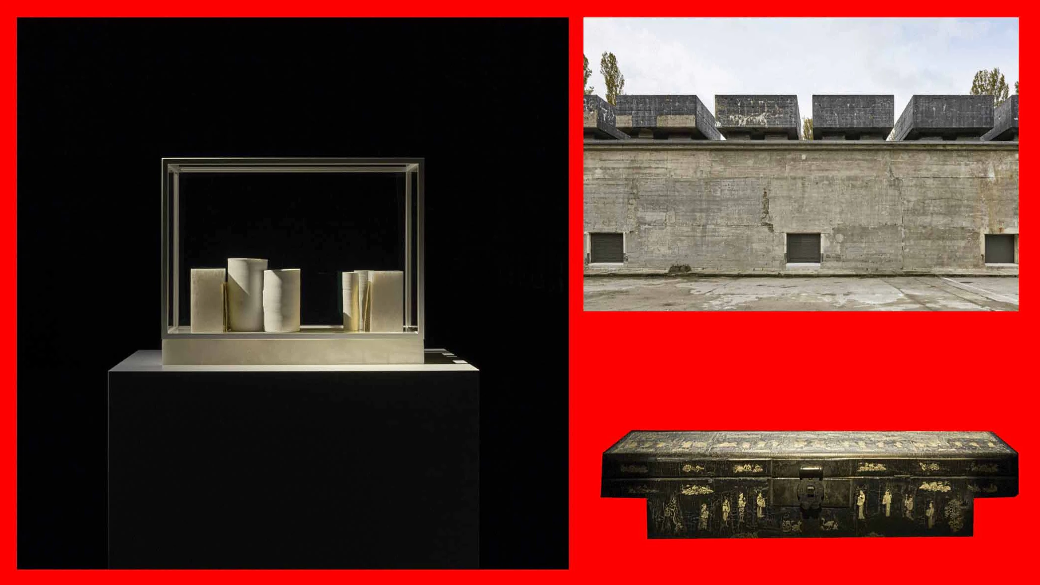Edmund-de-Waal-Skulpturen (links)&nbsp; in der Feuerle Collection im Dialog mit Rilke – und uralten ostasiatischen Artefakten