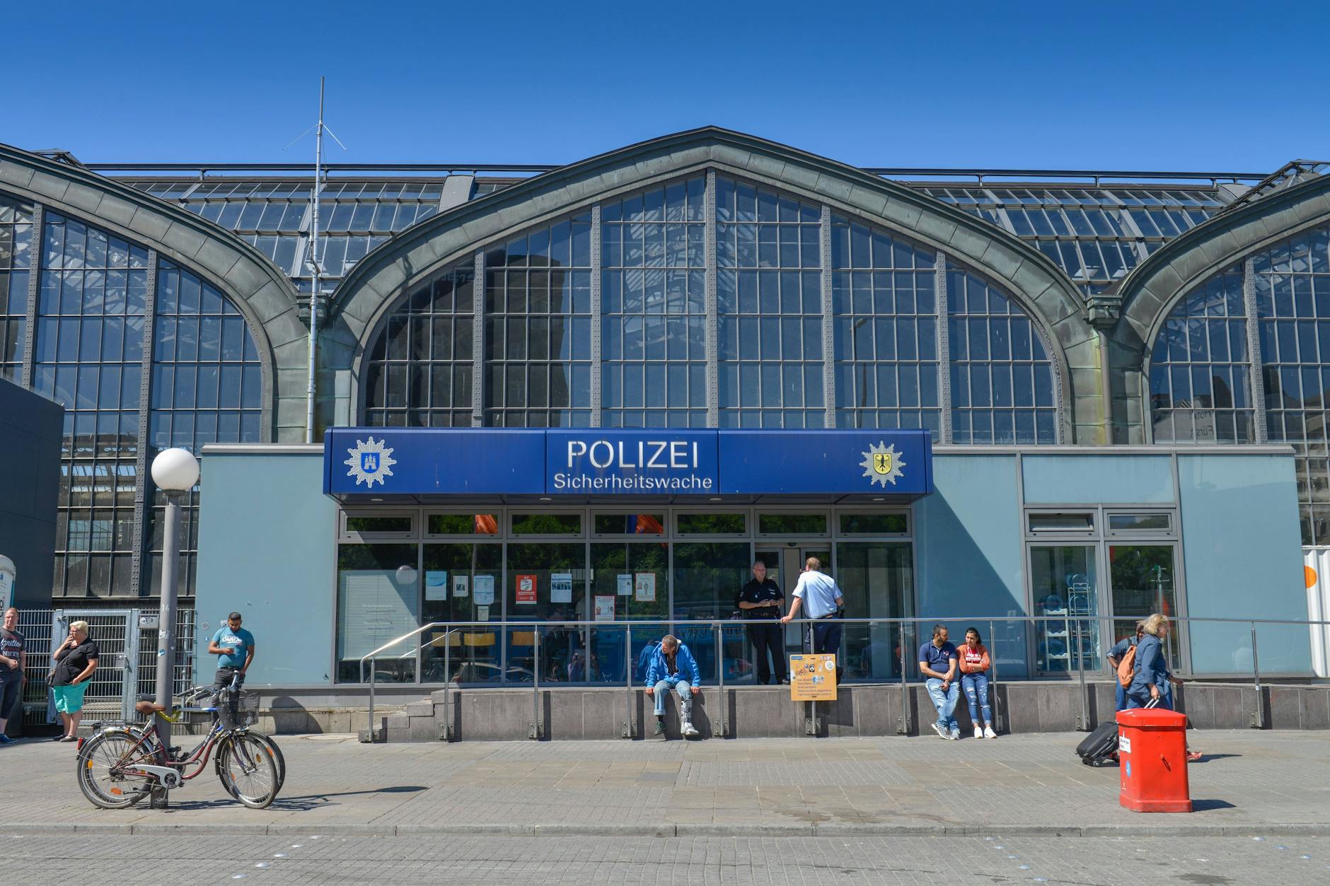 Die Sicherheitswache am Hamburger Hauptbahnhof. (Archivbild)