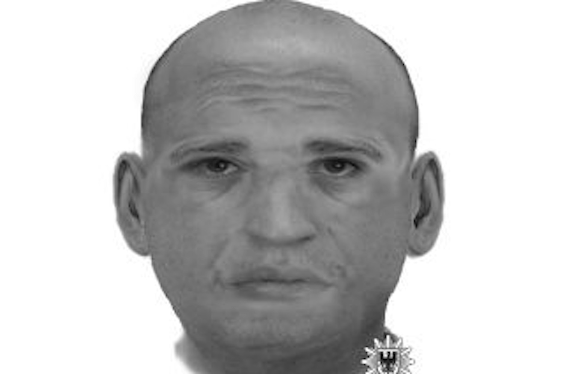 Mit diesen Phantombild sucht die Polizei Brandenburg nach dem unbekannten Mann.&nbsp;