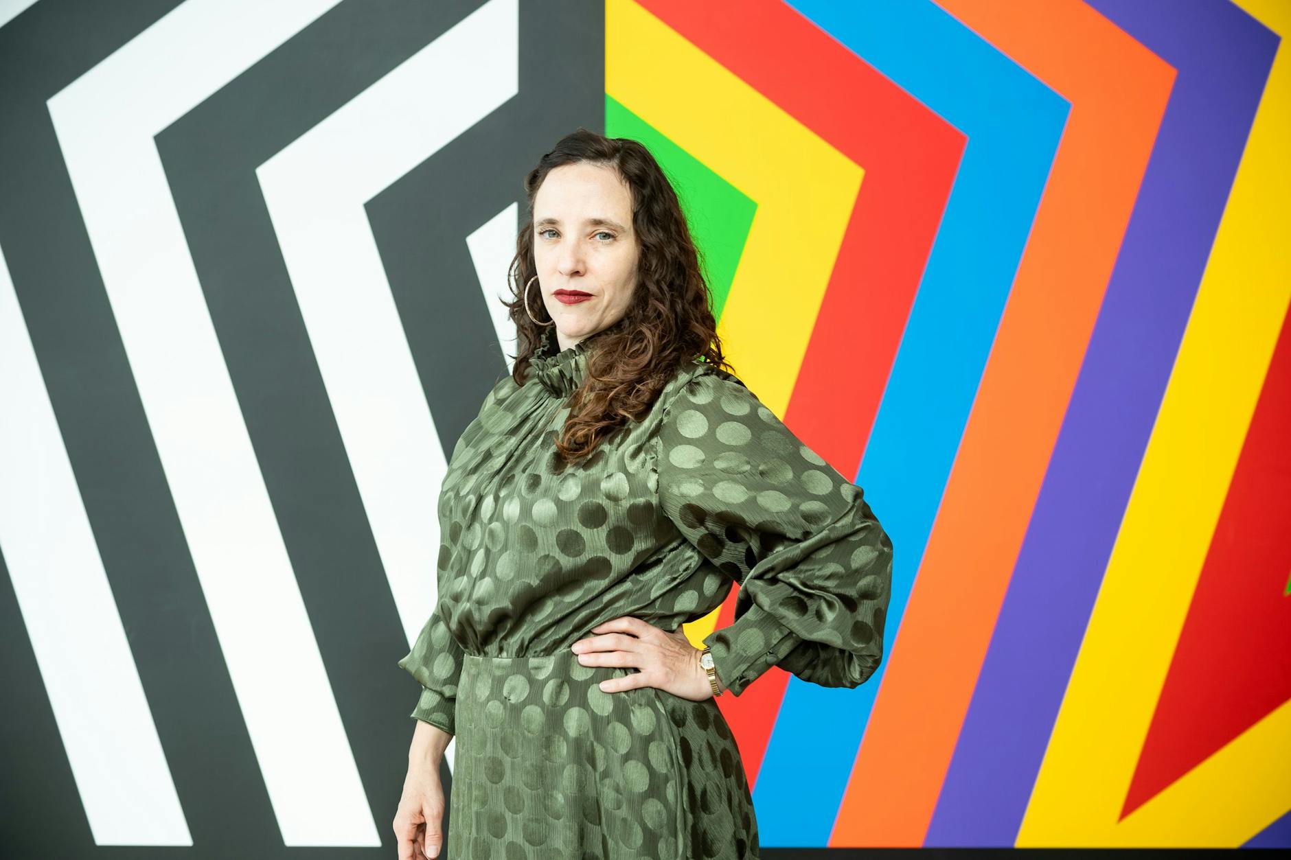 Jessica Stern, Joe Bidens LGBTQI-Beauftragte, am 13. Oktober in der amerikanischen Botschaft in Berlin.