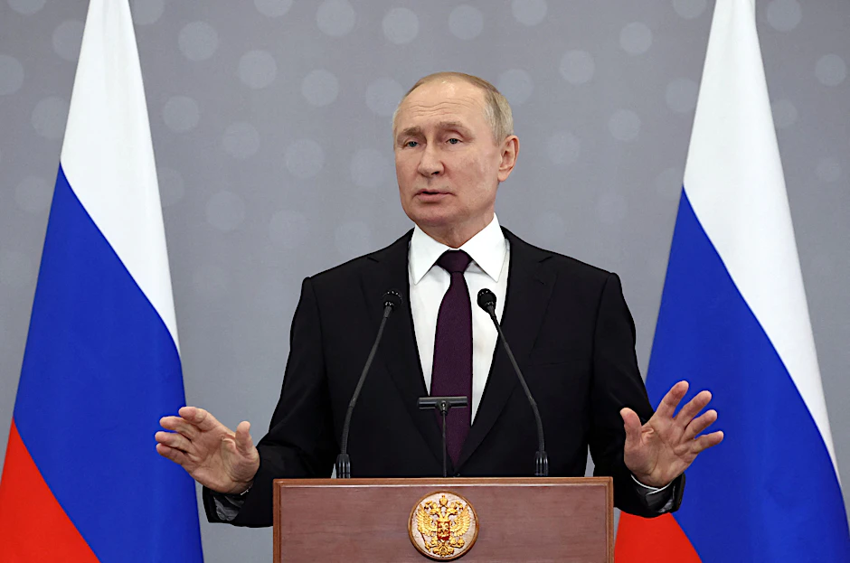 Russlands Präsident Wladimir Putin: Russland setzt sich „nicht das Ziel, die Ukraine zu vernichten“.