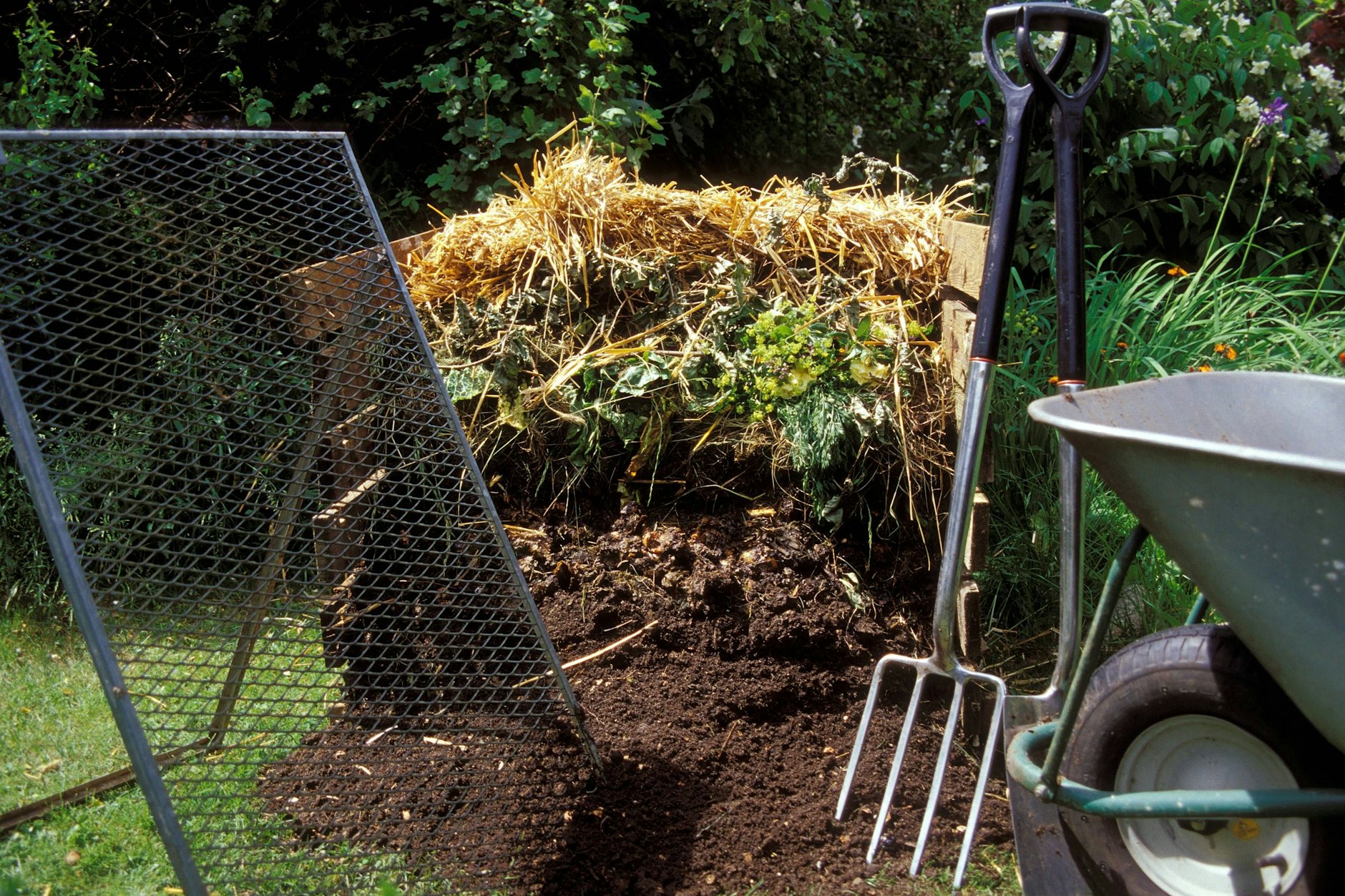Wer im Herbst einen Kompost anlegt, kann im kommenden Sommer seine Pflanzen damit düngen.