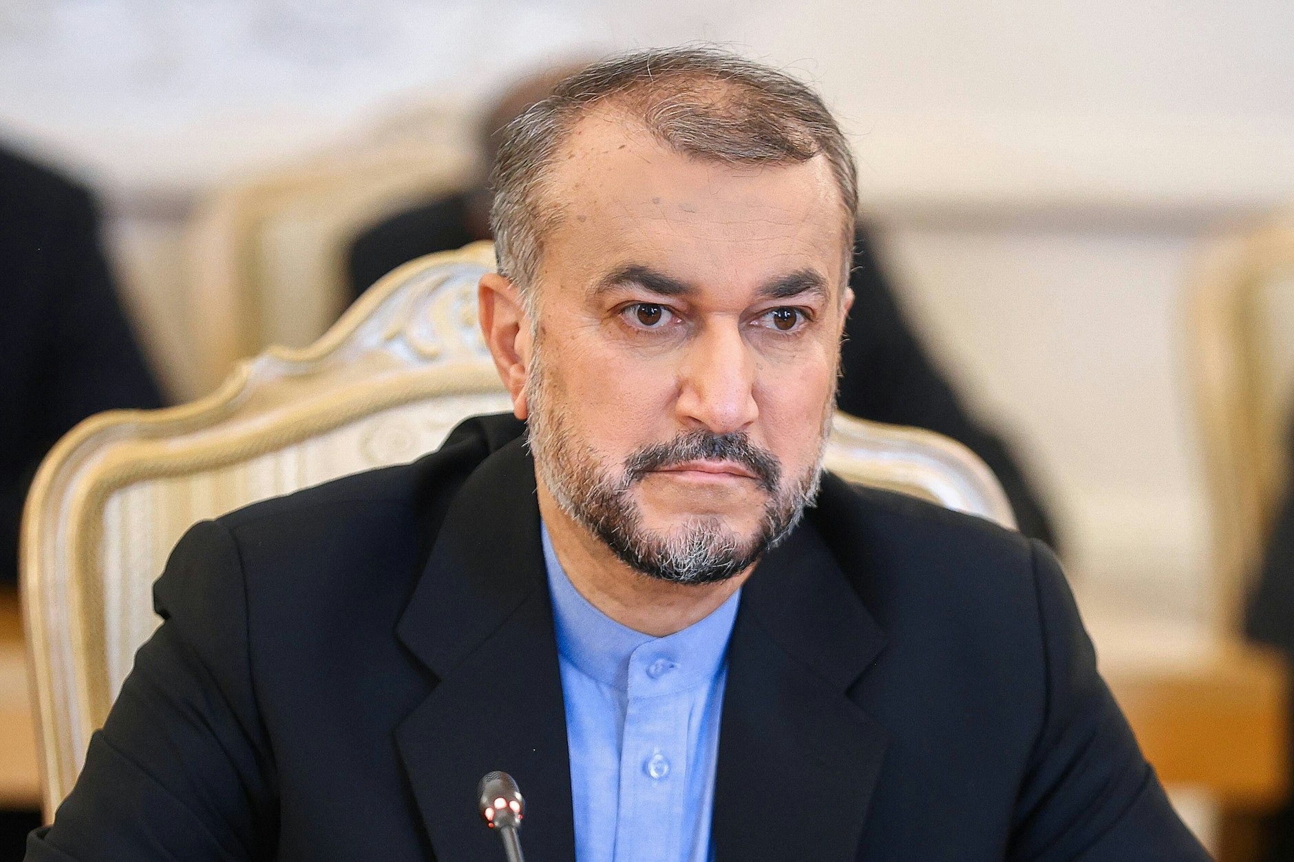 Irans Außenminister Hussein Amirabdollahian hält die Polizeieinsätze wegen der Proteste im Land für absolut legitim.