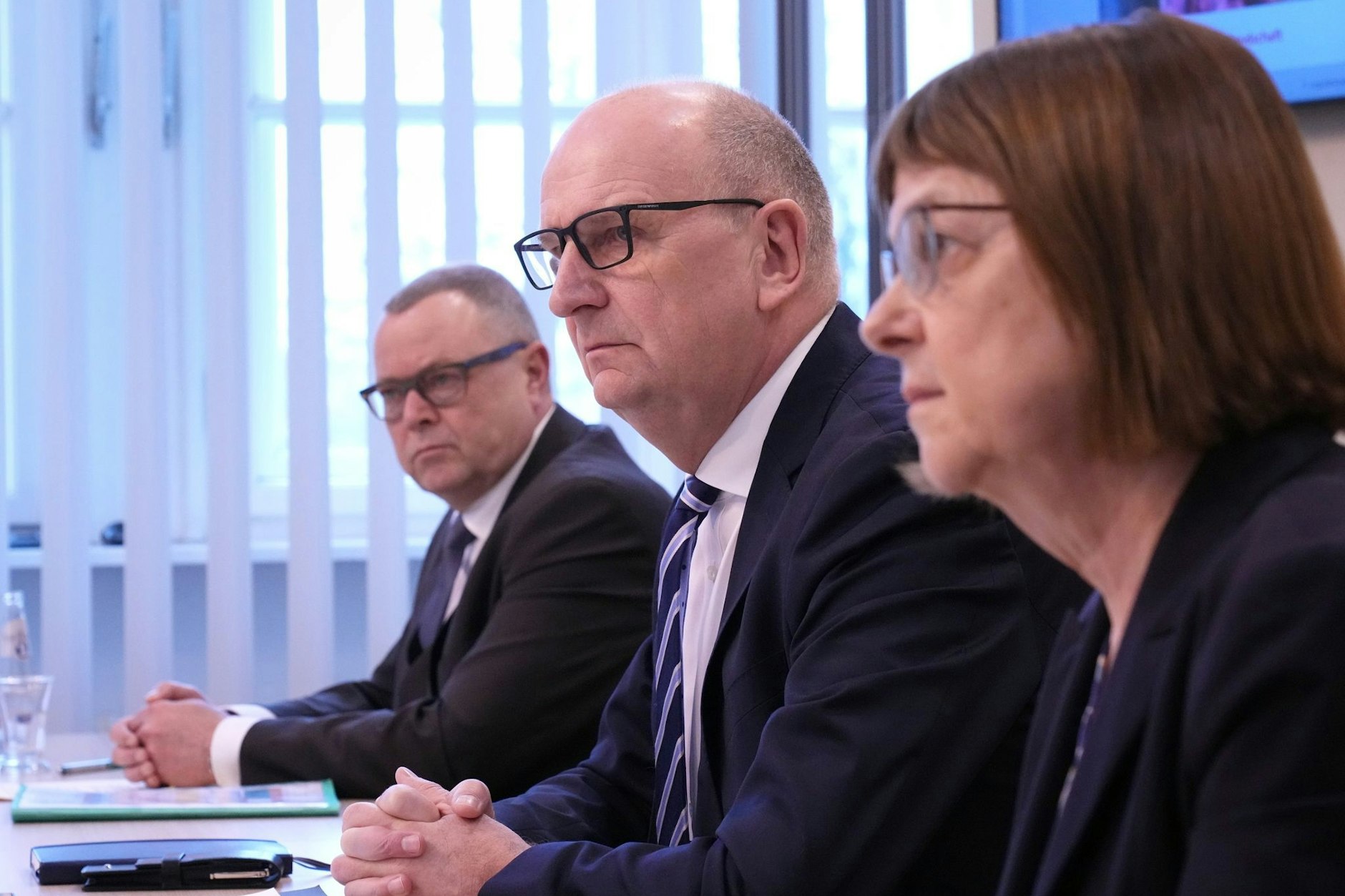 Die Köpfe der Brandenburger Kenia-Koalition: Michael Stübgen, Dietmar Woidke und Ursula Nonnemacher.