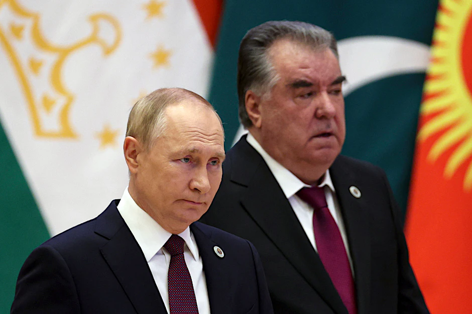 Wladimir Putin und Tadschikistans Präsident Emomali Rachmon