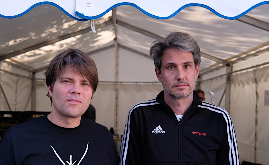 Jan Müller (l.) und Dirk von Lotzow von der Band Tocotronic