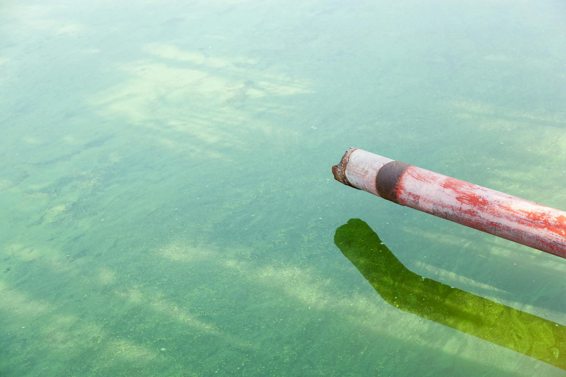 Ein Abwasserrohr. Proben des Abwassers werden im Labor auf aktuelle Viren getestet.
