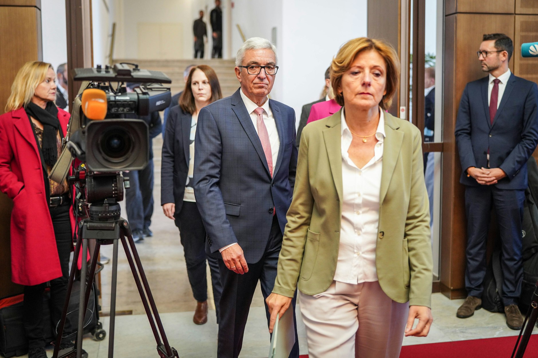 Rheinland-pfälzische Ex-Innenminister Roger Lewentz und Ministerpräsidentin Malu Dreyer