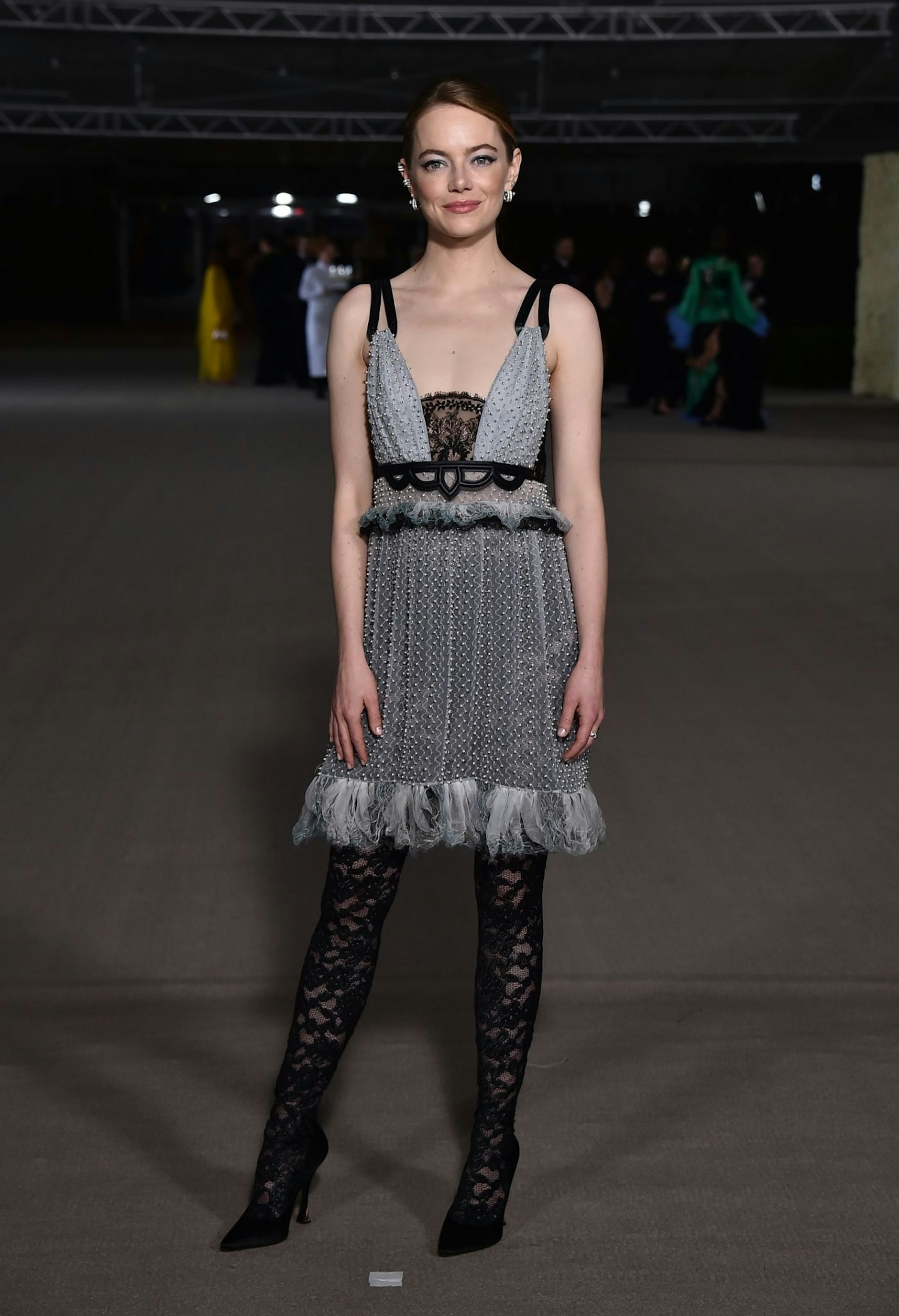 Emma Stone beim Promi-Schaulaufen im Academy Museum of Motion Pictures.  