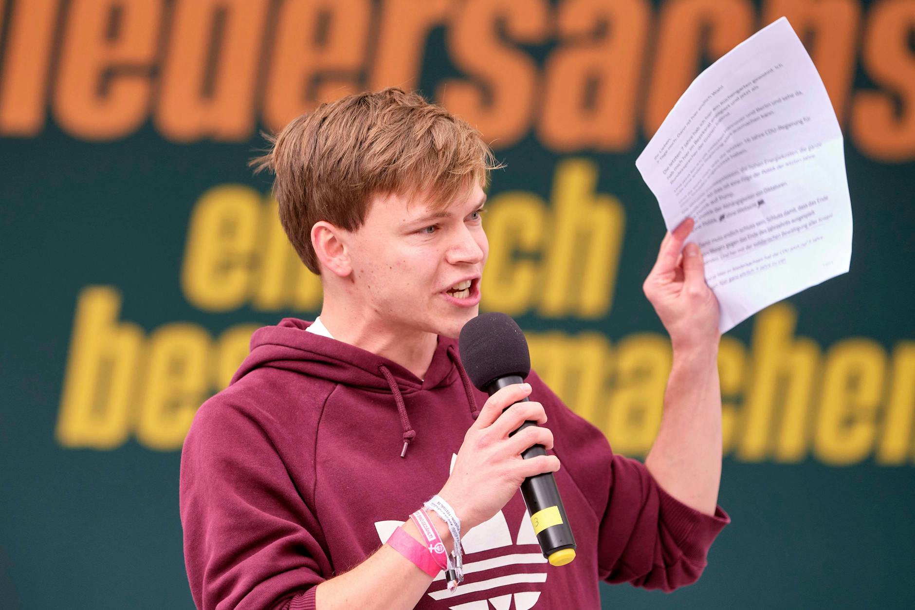 Timon Dzenius, Co-Vorsitzender der Grünen Jugend