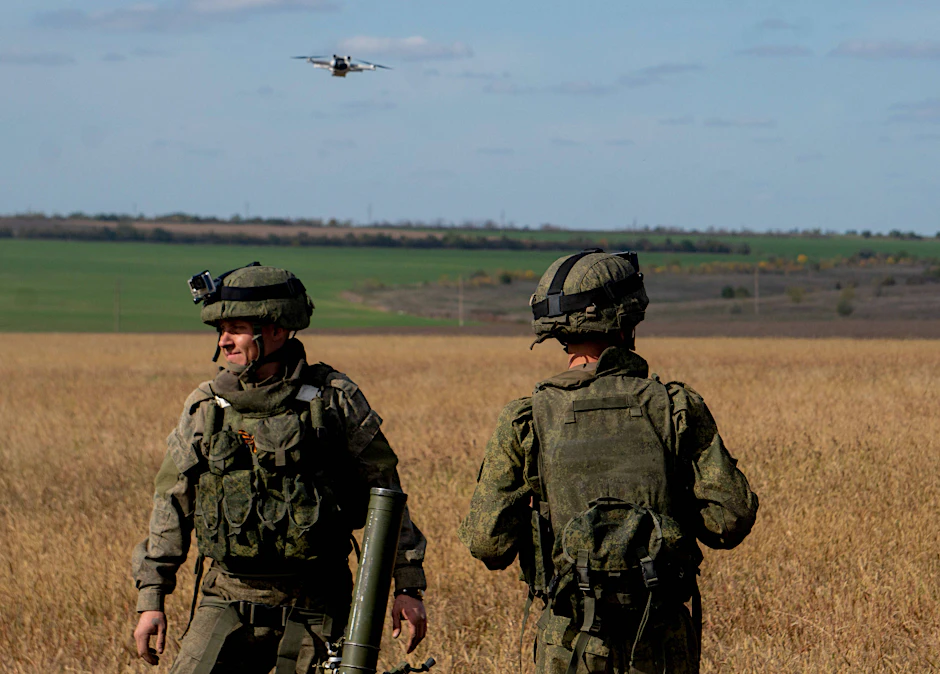 Russische Soldaten in der Region Cherson