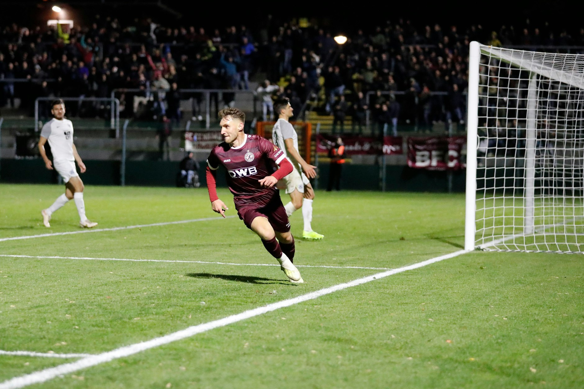 Einschießen, abdrehen, jubeln! Amar Suljic erzielte gegen Babelsberg seinen ersten Treffer für den BFC Dynamo.&nbsp;