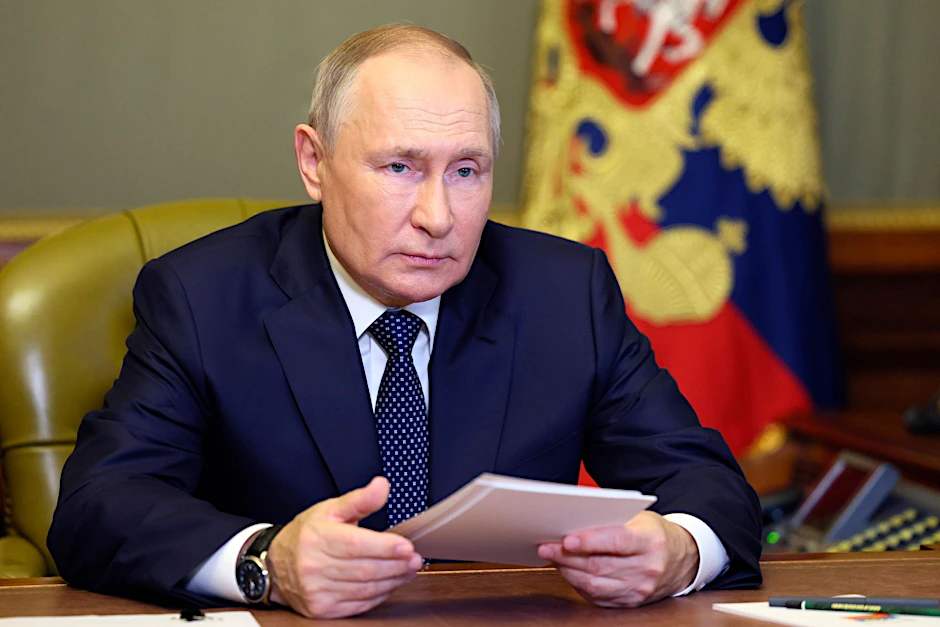 Wladimir Putin, Präsident von Russland.  emlin/AP/dpa