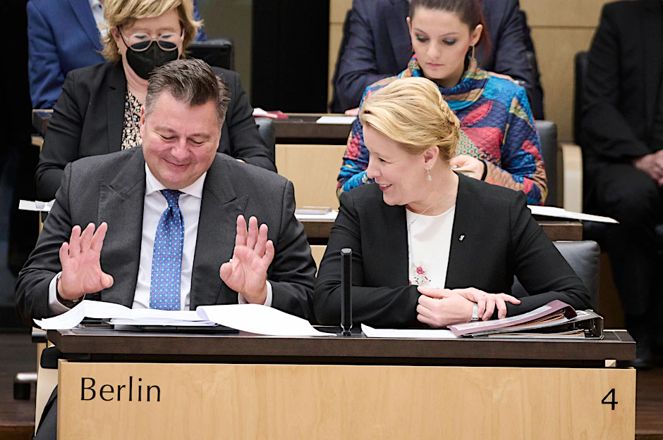 Bausenator Andreas Geisel und Franziska Giffey (beide SPD)