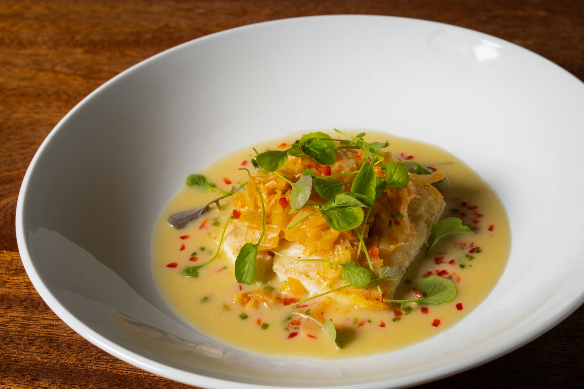 Mehr als angetan vom Heilbutt in Beurre Blanc.