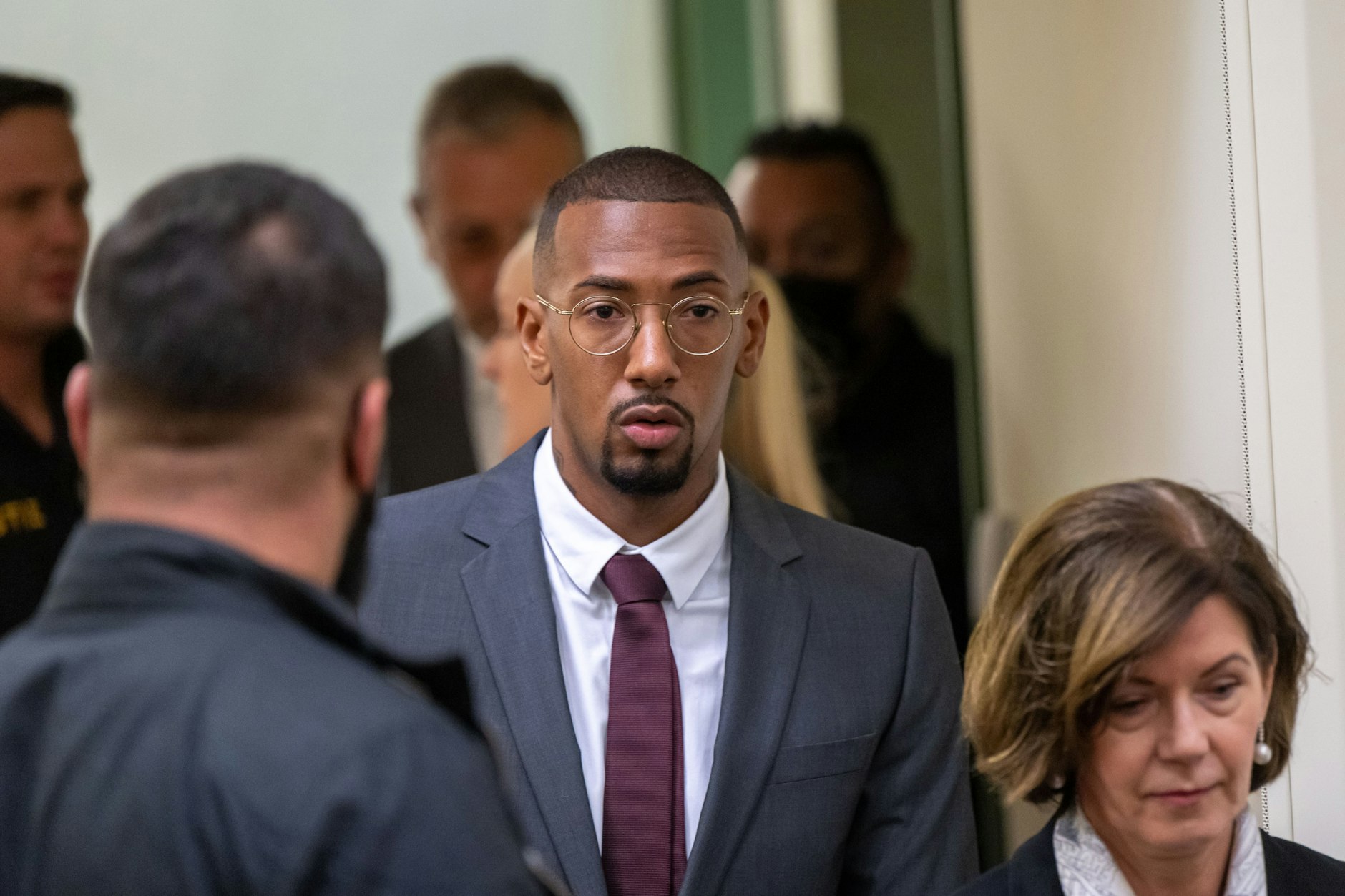 Jerome Boateng in München vor Gericht.
