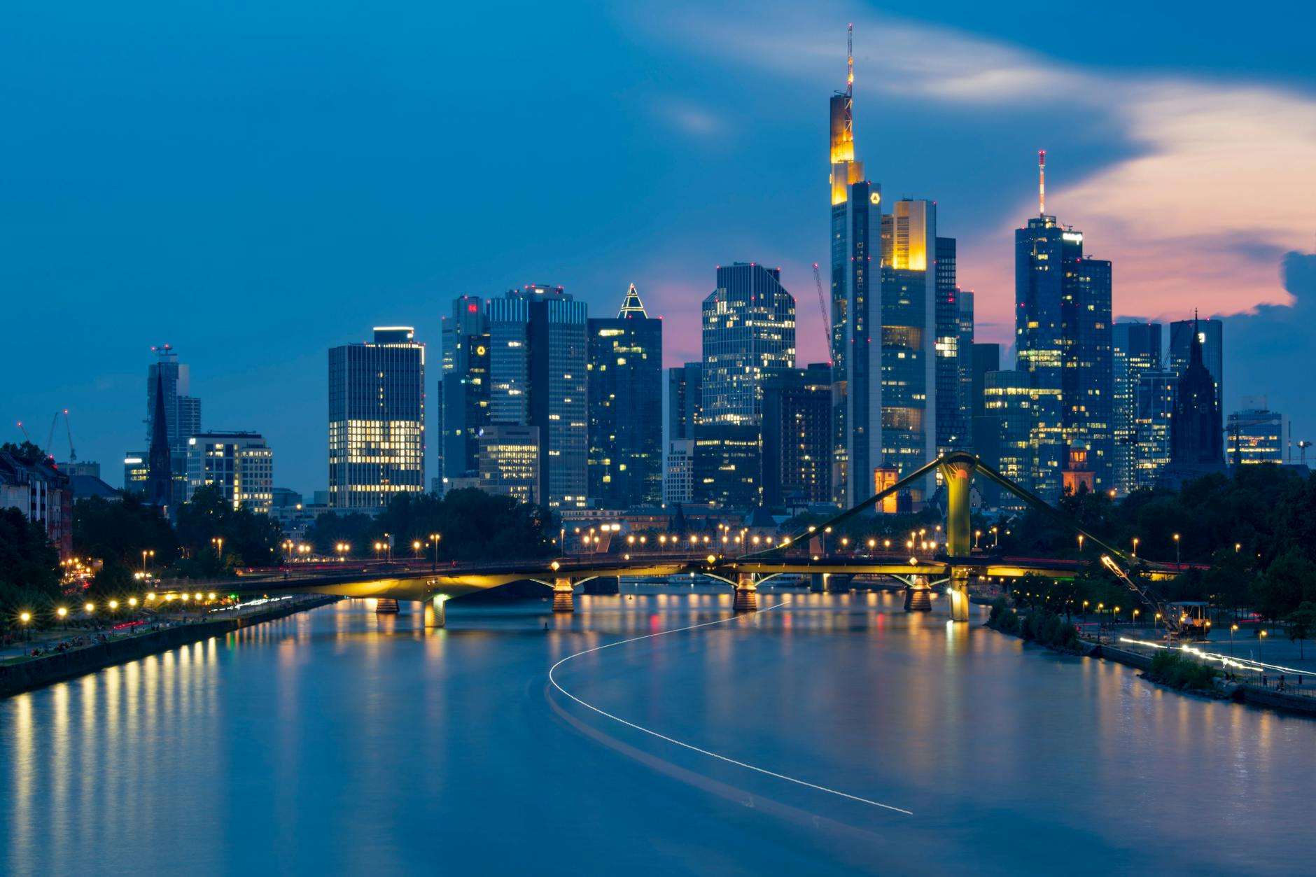 Die Bankenmetropole Frankfurt am Main.