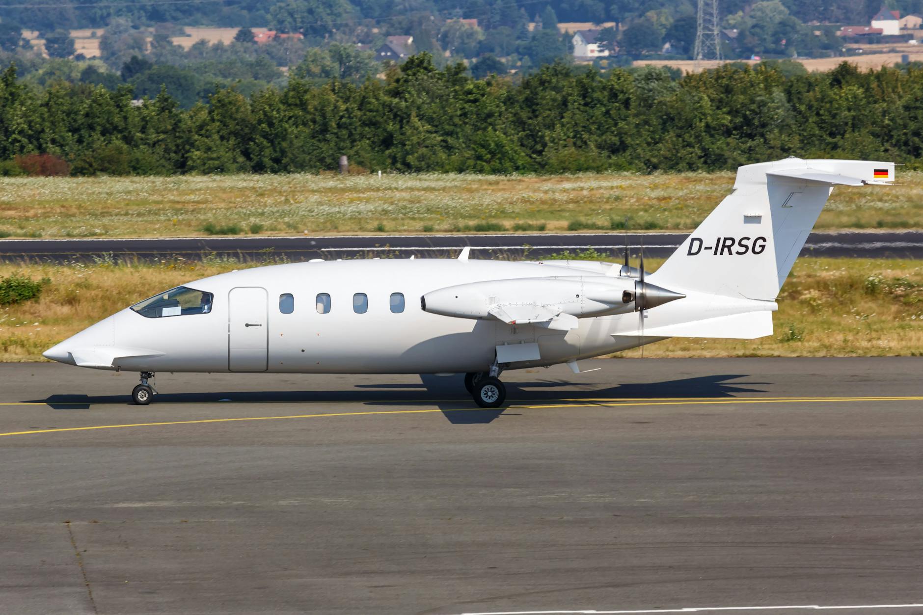 Eine Piaggio Avanti: Das Flugzeug wird in mehreren Ausführungen unter anderem als Geschäftsflugzeug gebaut.