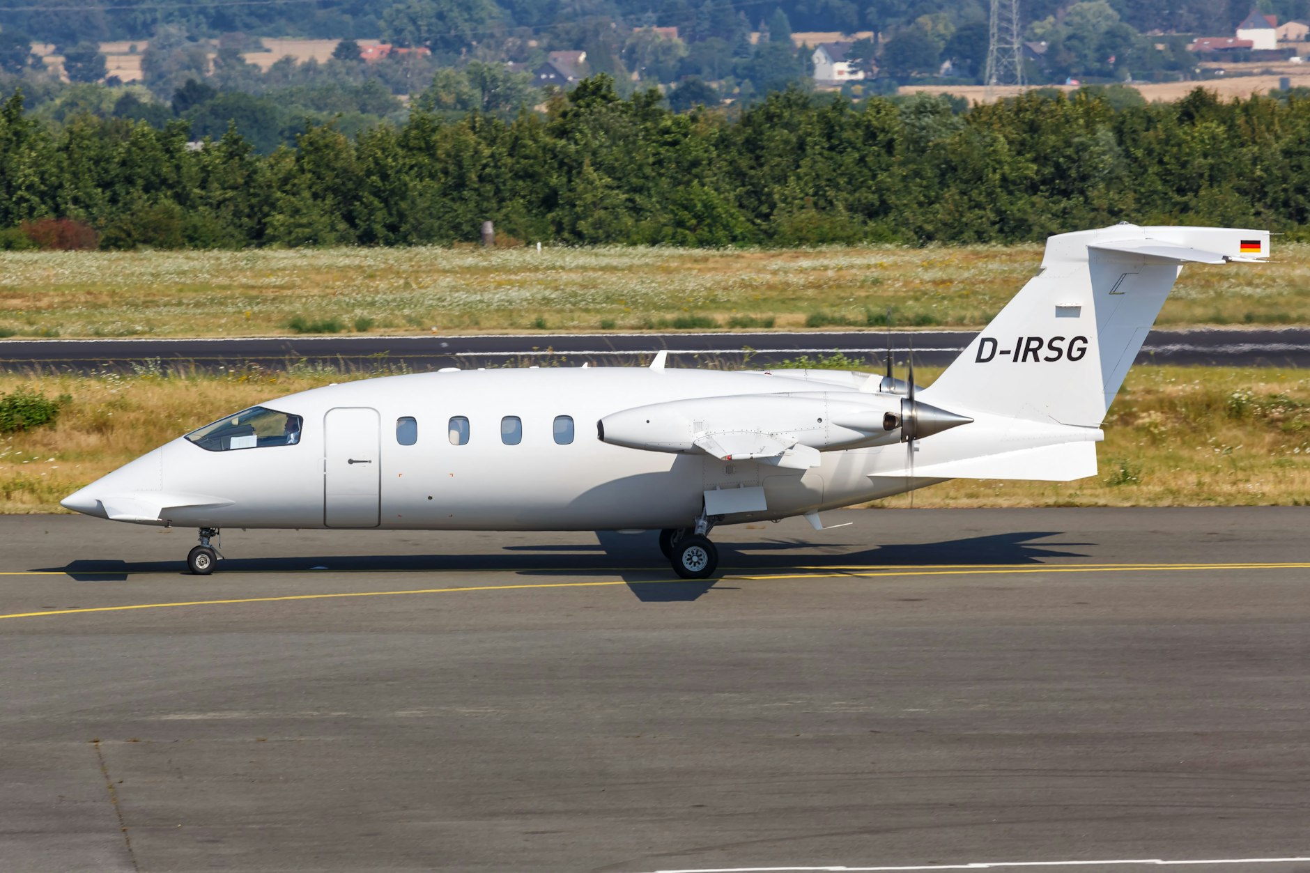 Eine Piaggio Avanti: Das Flugzeug wird in mehreren Ausführungen unter anderem als Geschäftsflugzeug gebaut.