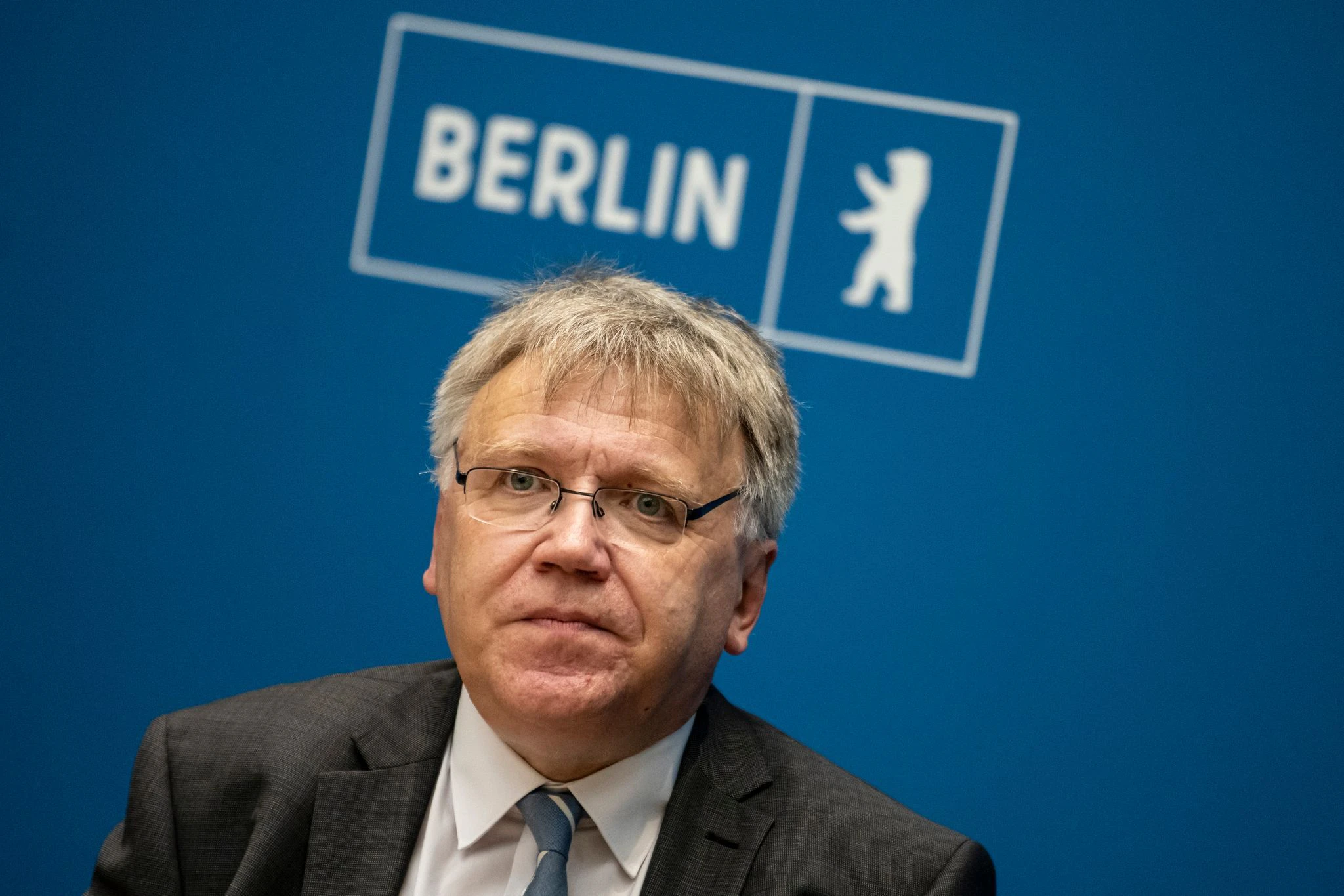Landeswahlleiter Stephan Bröchler während einer Pressekonferenz