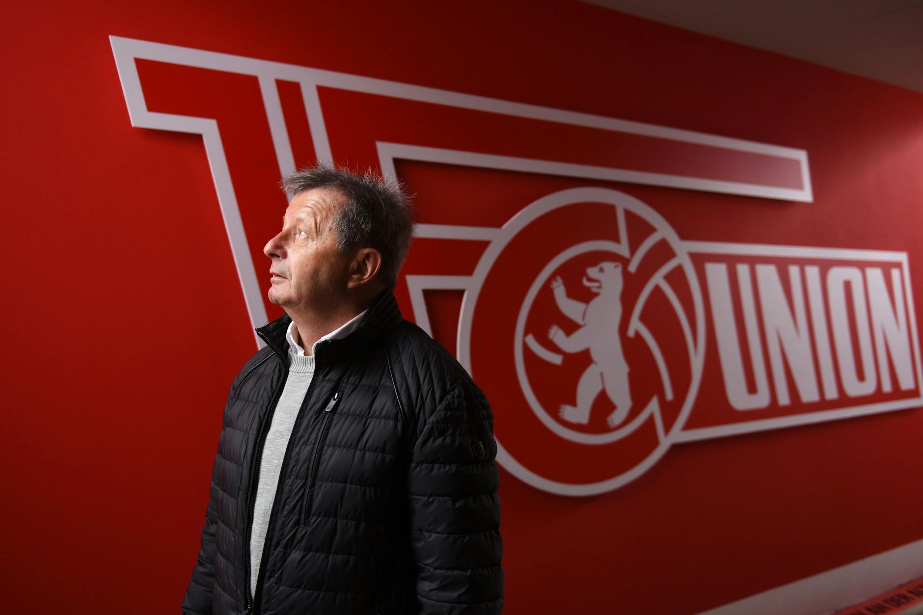 Sportreporter Andreas Baingo in der Alten Försterei.