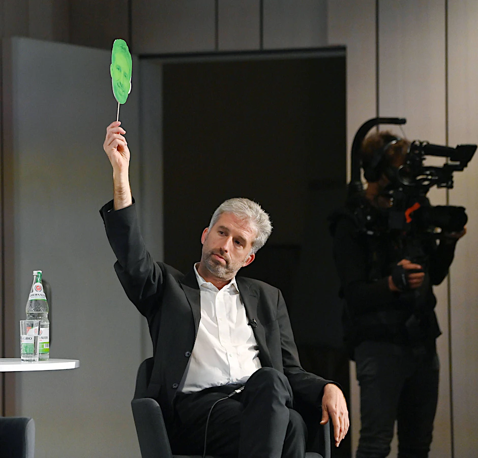 Boris Palmer auf einer Podiumsdiskussion (Archivbild).&nbsp;