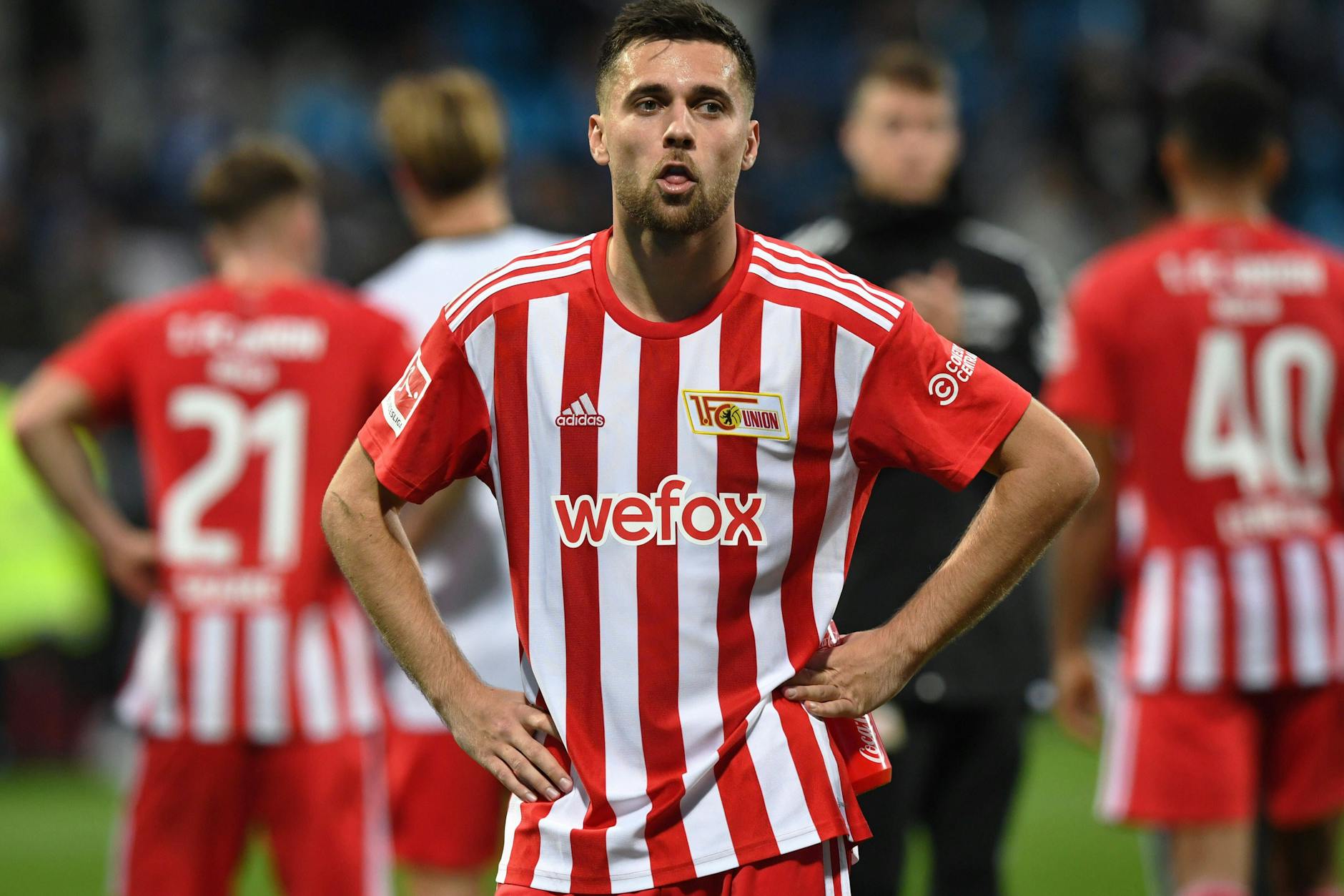 Enttäuscht: Unions gescheiterter Elfmeterschütze Milos Pantovic.