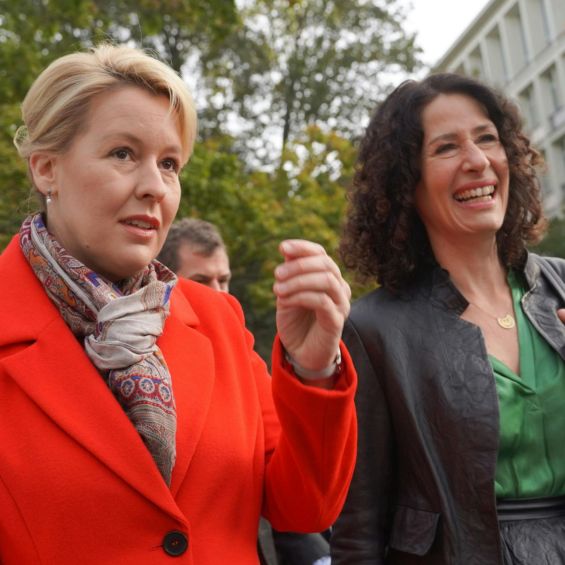 Franziska Giffey oder Bettina Jarasch: Wer gewinnt den Auto-Kampf von Berlin-Mitte?