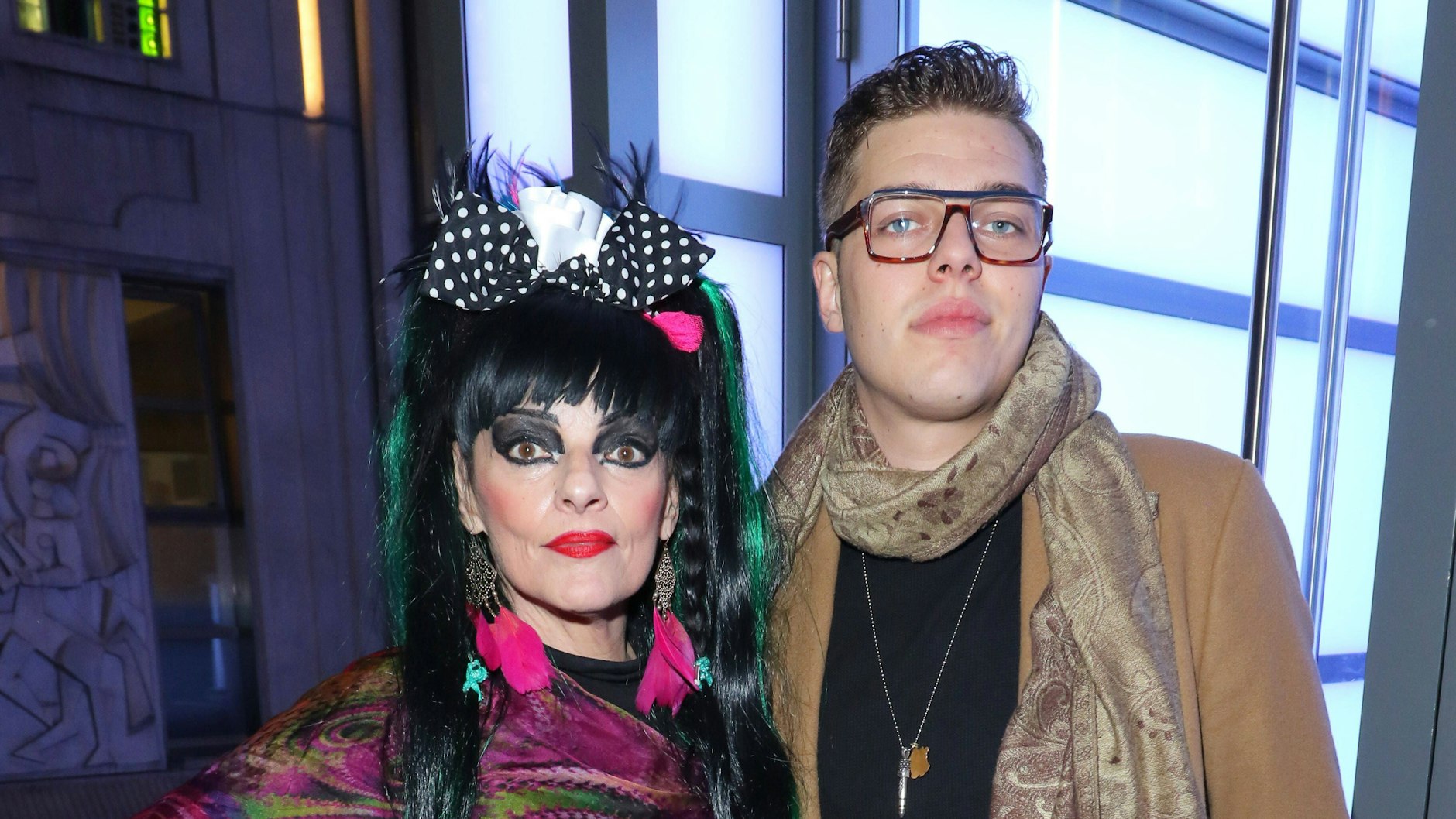 Nina Hagen im Jahr 2016 mit Sohn Otis.