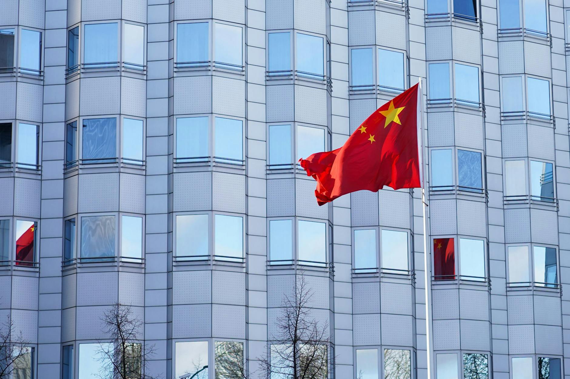 Die chinesische Botschaft in Berlin.