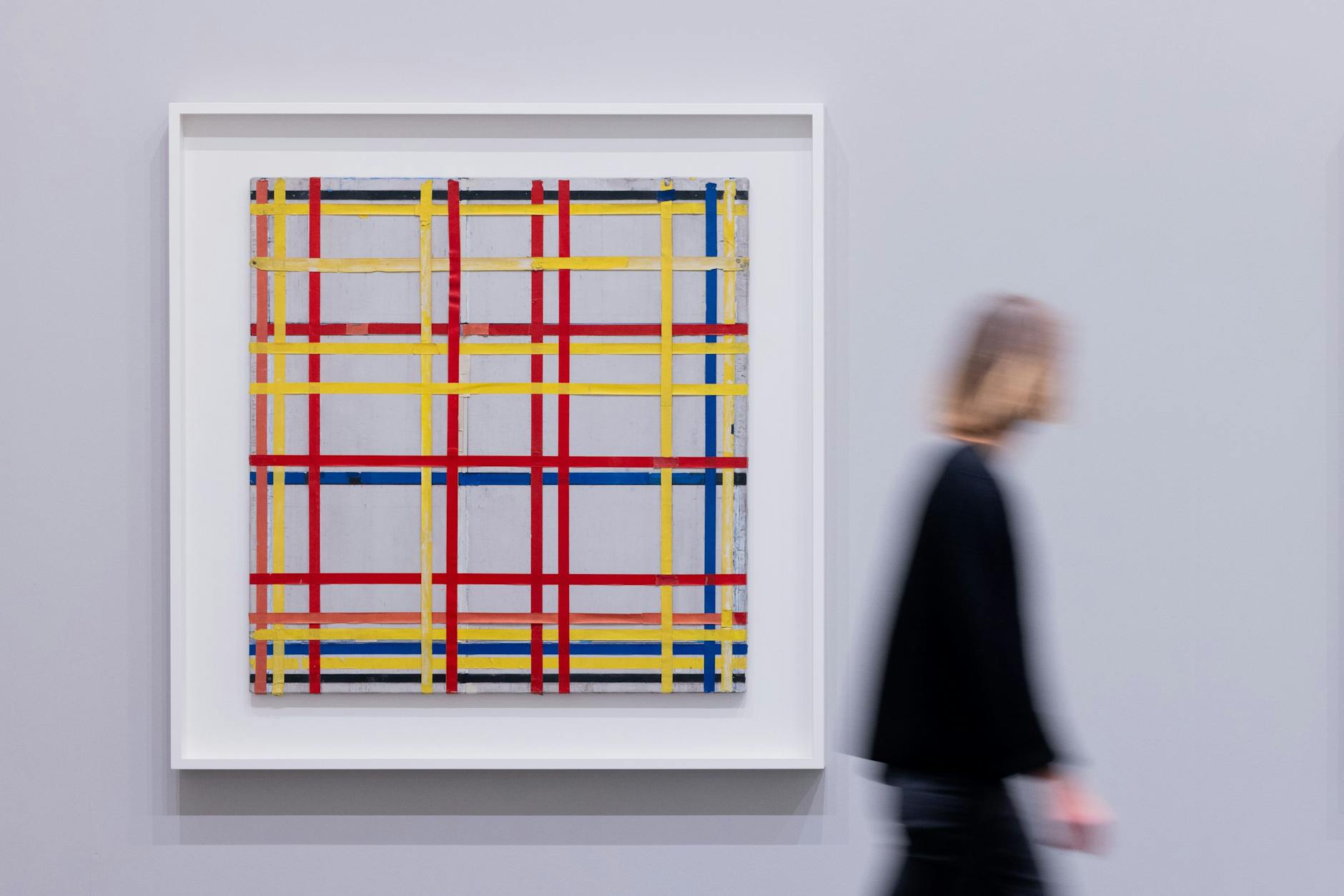 Das Bild „New York City 1“ des niederländischen Malers Piet Mondrian.
