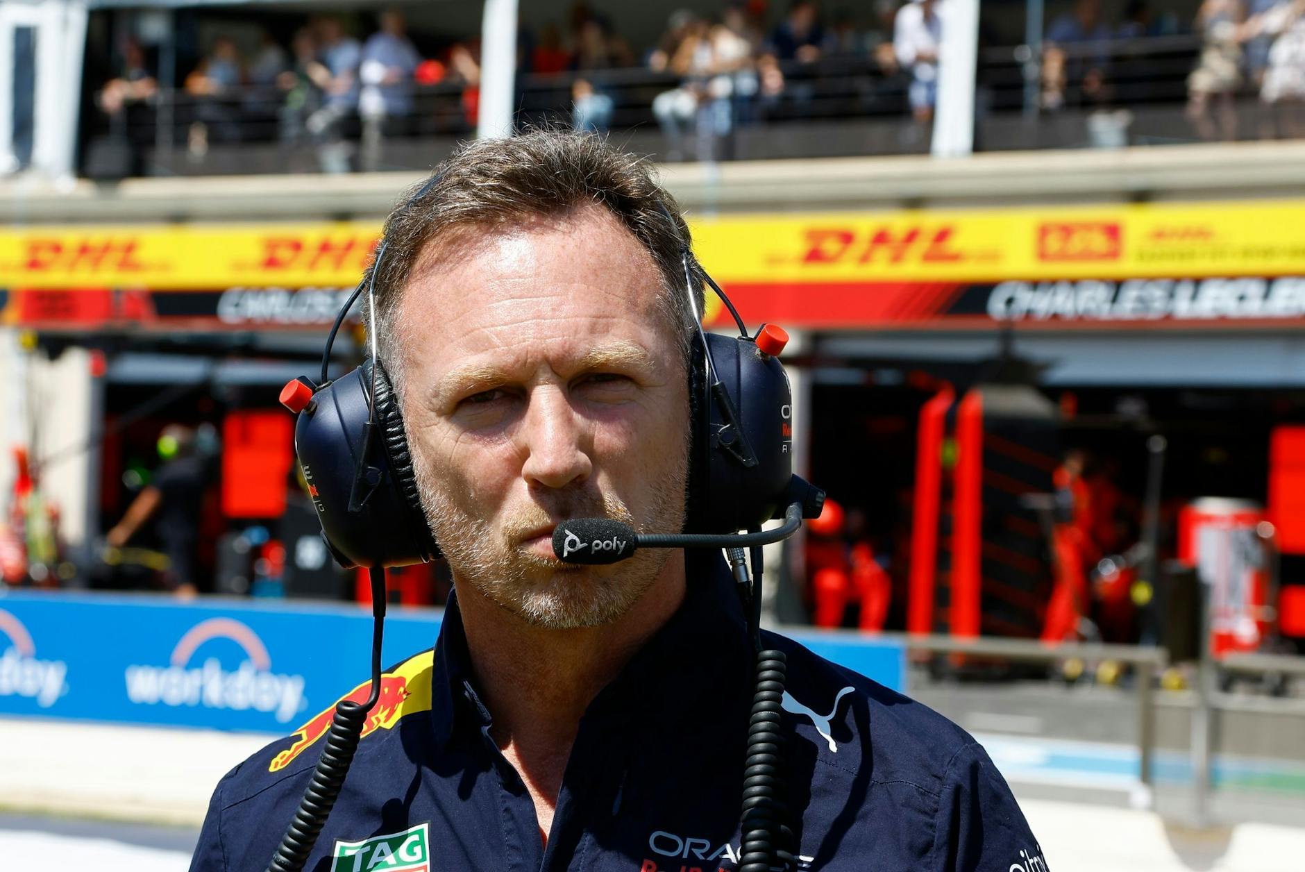 ARCHIV - Teamchef von Red Bull: Christian Horner. a