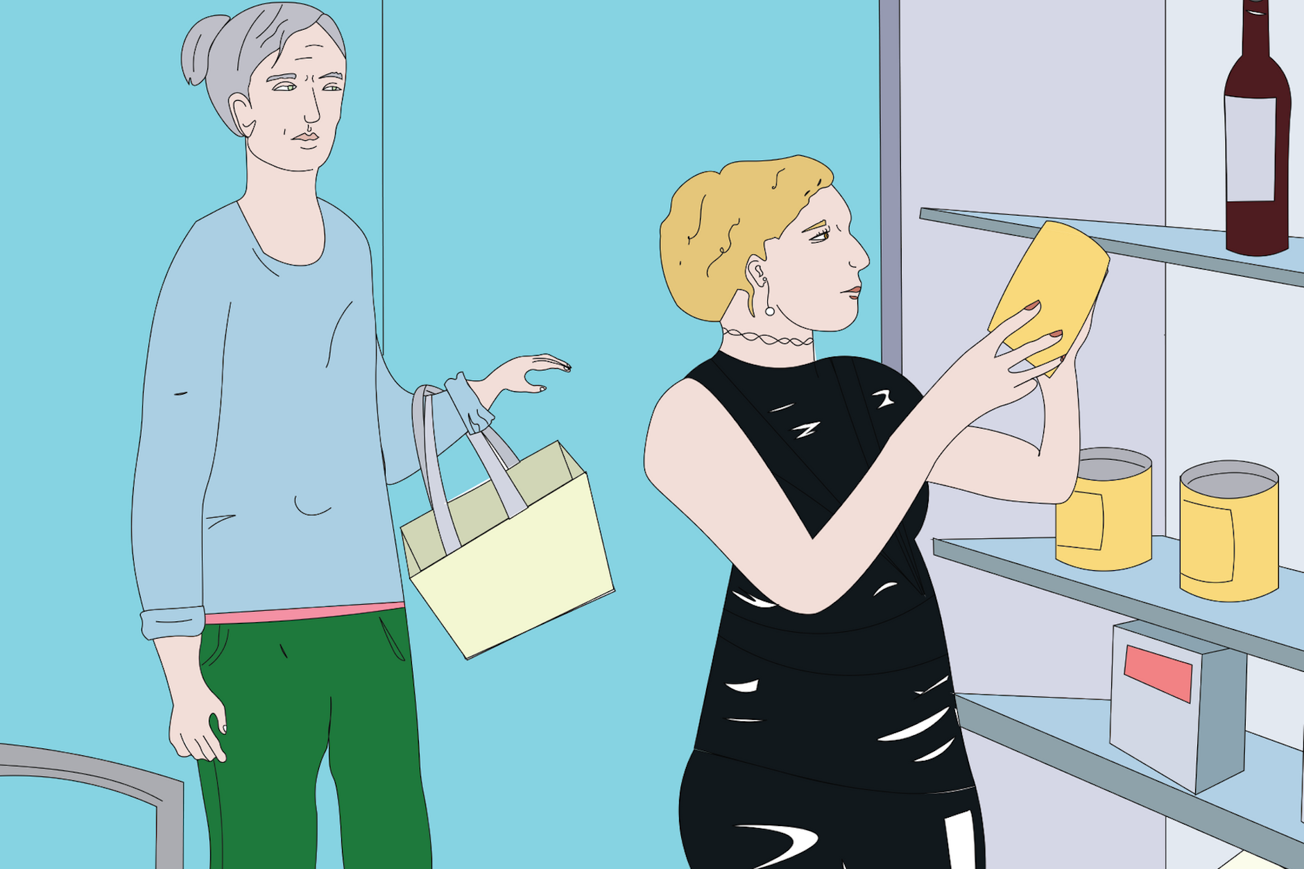 Im Lack-Look in den Supermarkt? Das könnte zum Spießrutenlauf werden.