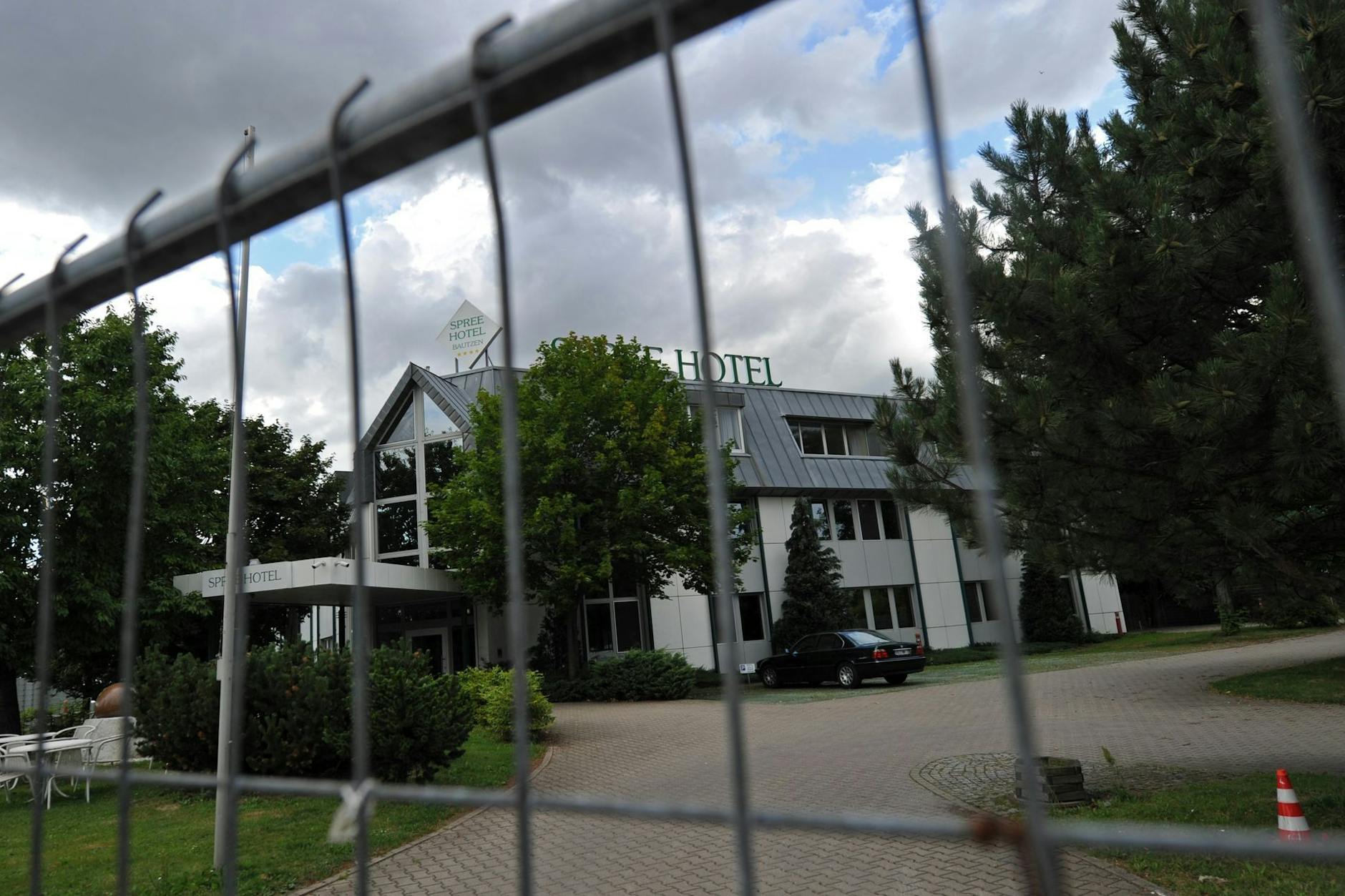 Das „Spreehotel“ vor der Ankunft der ersten Flüchtlingsfamilien. 