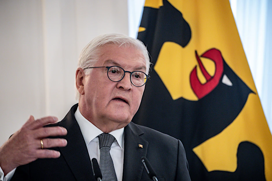 Bundespräsident Frank-Walter Steinmeier spricht bei einer Veranstaltung mit der Deutschen Nationalstiftung.&nbsp;