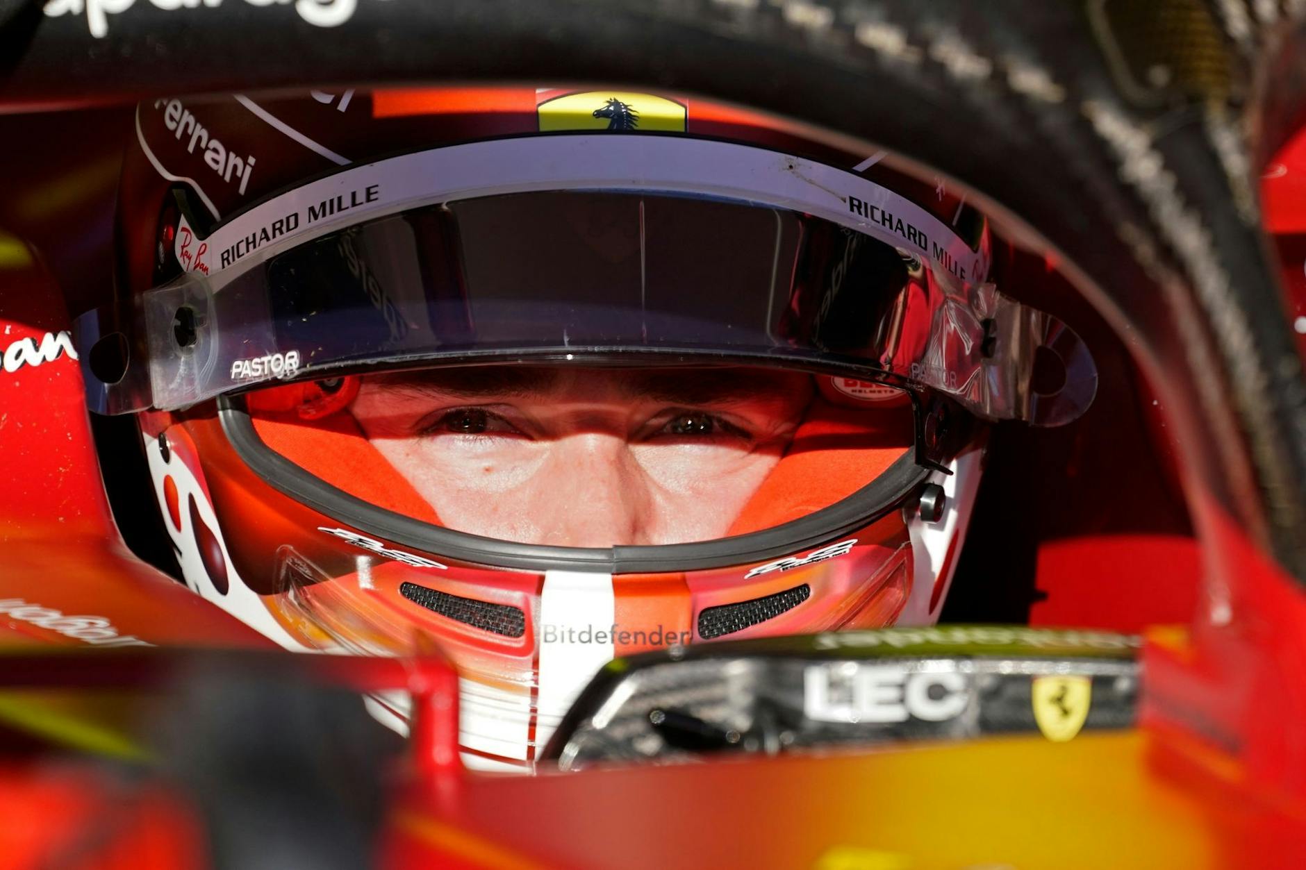 Wird in Austin um zehn Plätze nach hinten versetzt: Ferrari-Pilot Charles Leclerc.