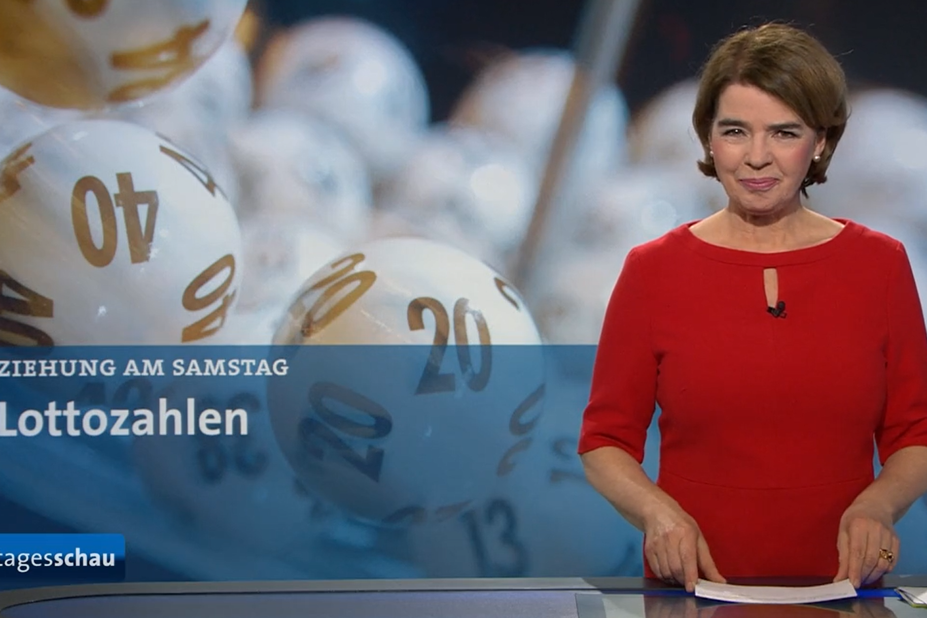 Susanne Daubner las die richtigen Zahlen vor. Gezeigt wurden aber die falschen Zahlen.