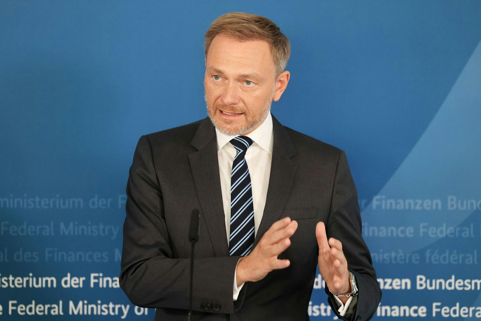 Bundesfinanzminister Christian Lindner (wirbt immer wieder für Fracking.