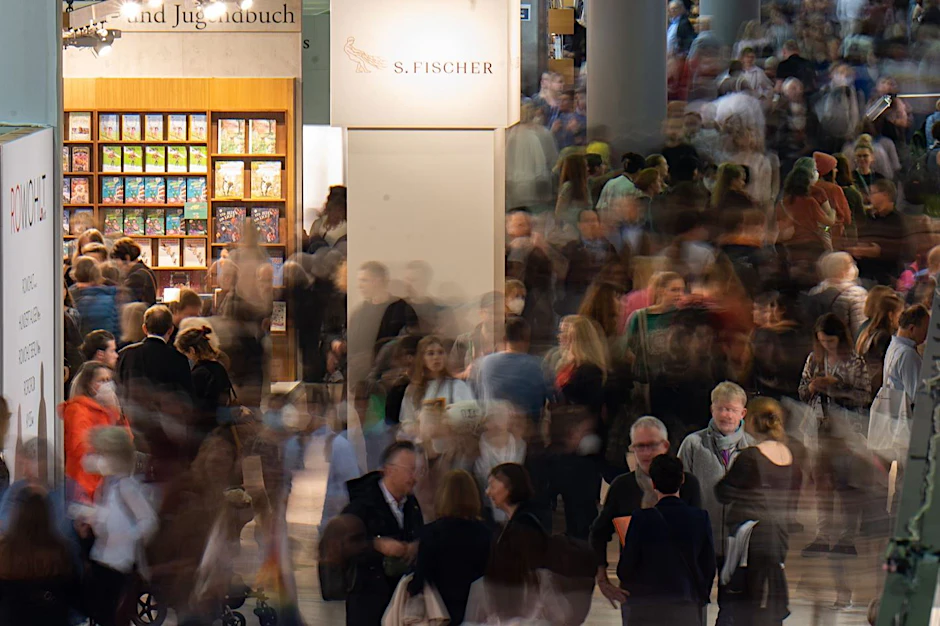 Besucher der Frankfurter Buchmesse.