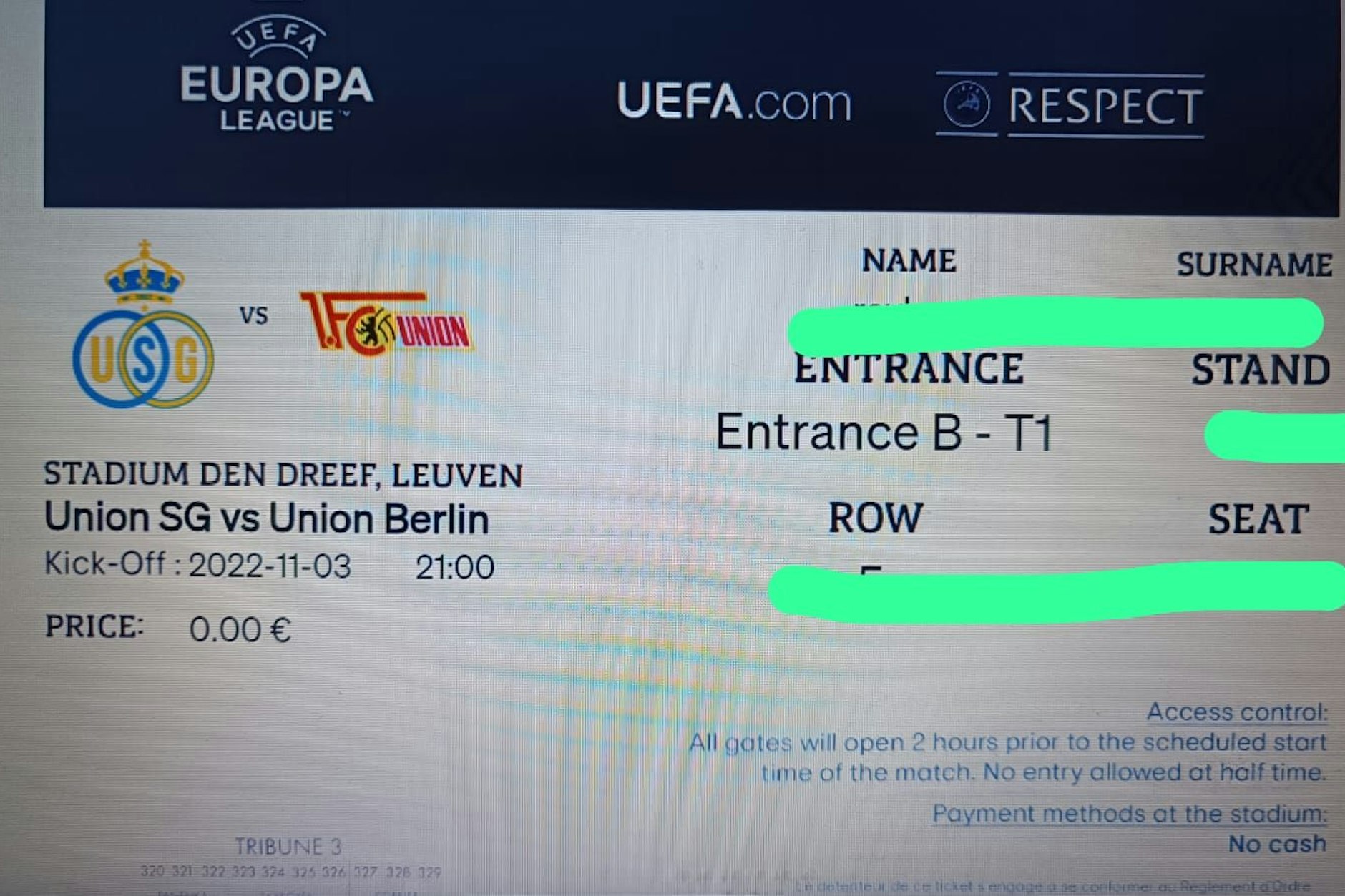 Ein Ticket, das jetzt seine Gültigkeit verloren hat