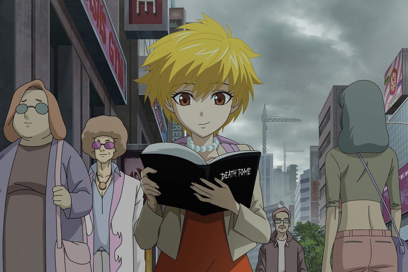 Die Anime-Version von Lisa Simpson im Stil von „Death Note“