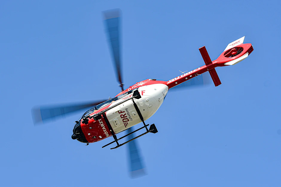 Helis machen Krach: Ein Hubschrauber der DRF Luftrettung.