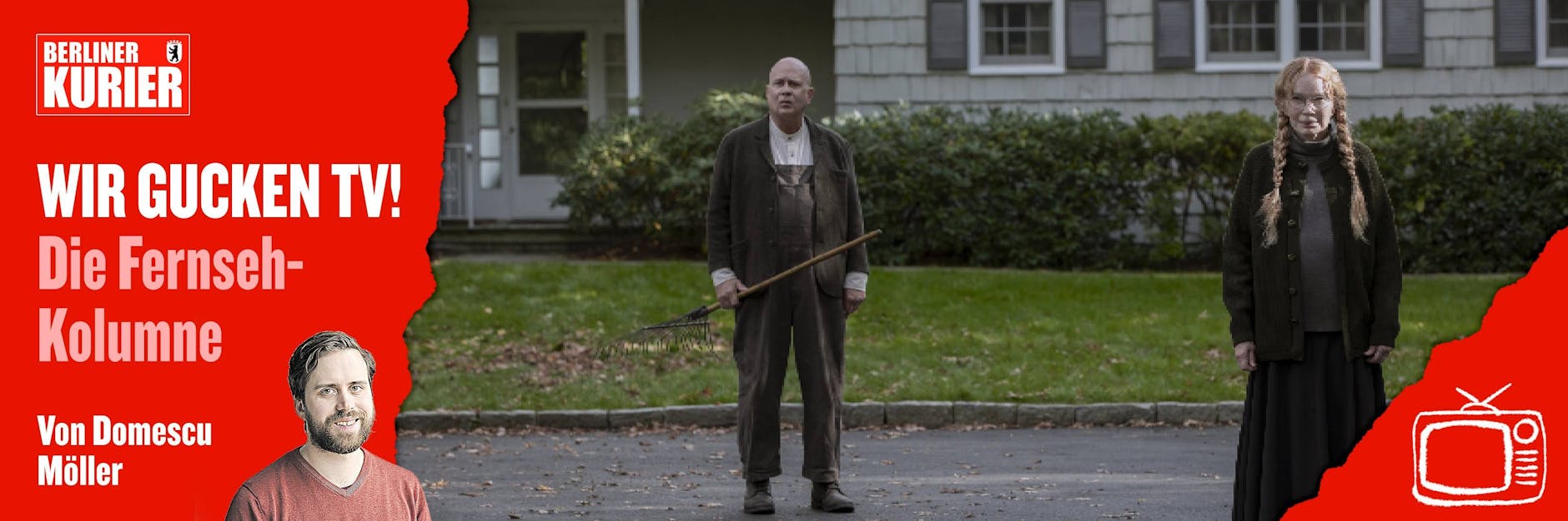 Die Grusel-Geschwister aus The Watcher: Terry Kinney als Jasper Winslow und Mia Farrow als Pearl Winslow