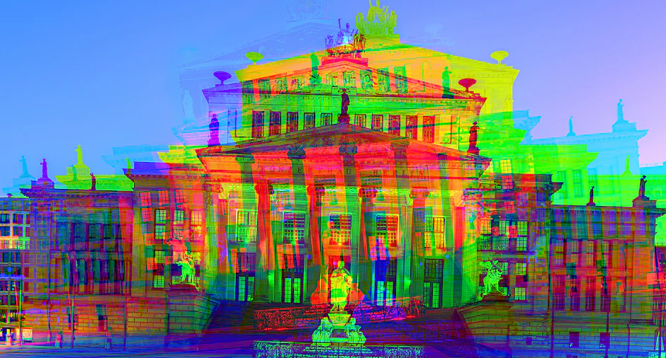 Das Konzerthaus Berlin, experimentell dargestellt.&nbsp;